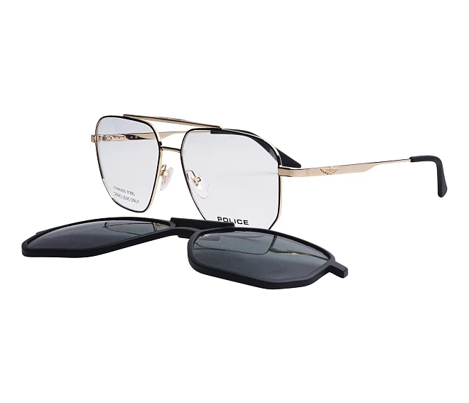 Police Brille UPLU-55 302P 57 15 gold