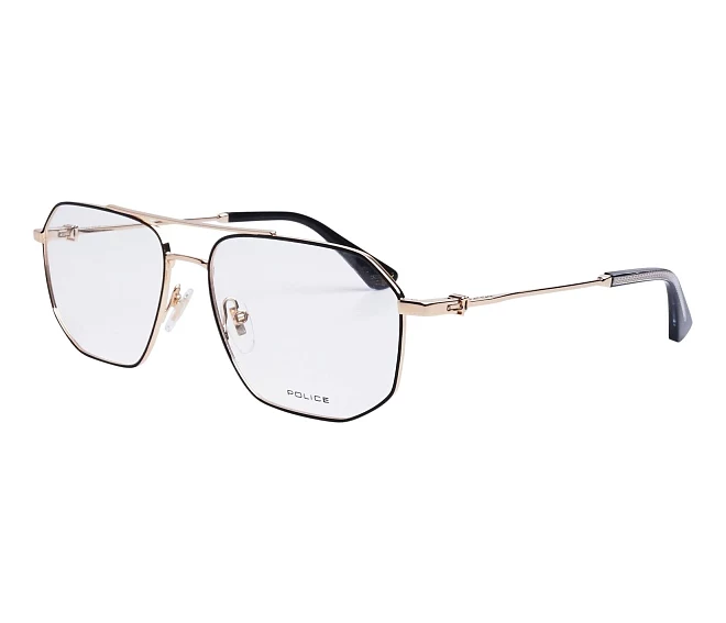 Police Brille VPLN-22 0302 56 16 goldschwarz