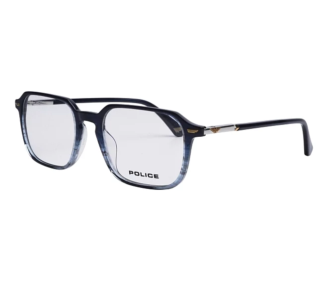 Police Brille VPLQ69 GBLY 51 19 blautransparent