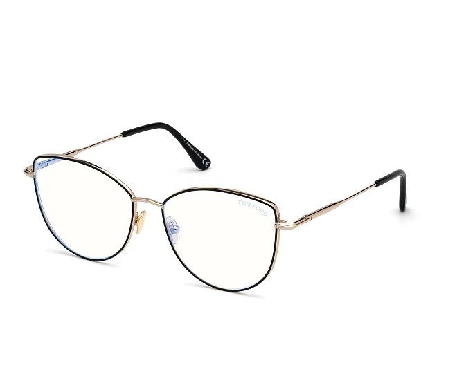 Tom Ford Brille FT-5667-B-V 005 55 15 schwarzsilber-avio
