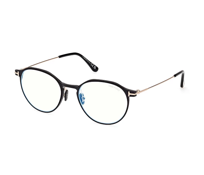 Tom Ford Brille FT-5866-B/V 002 52 19 schwarzgold