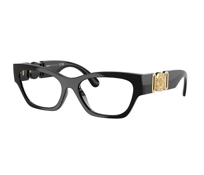 Versace Brille VE3367U GB1 52 17 schwarz