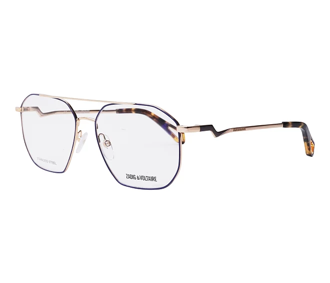 Zadig et Voltaire Brille VZV255 354Y 55 16 blaugold