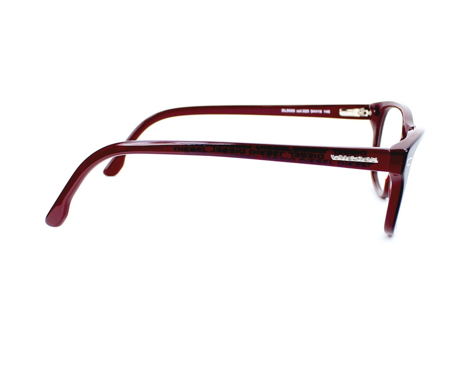Diesel DL-5005 020 54-16 schwarz bordeaux Seitenansicht