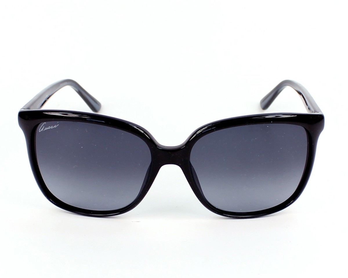 Gucci GG 3696/S AM3/HD Shiny Black Grey Gradient W GUCCI GG 3696/S AM3HD Sunglasses Black main image 2