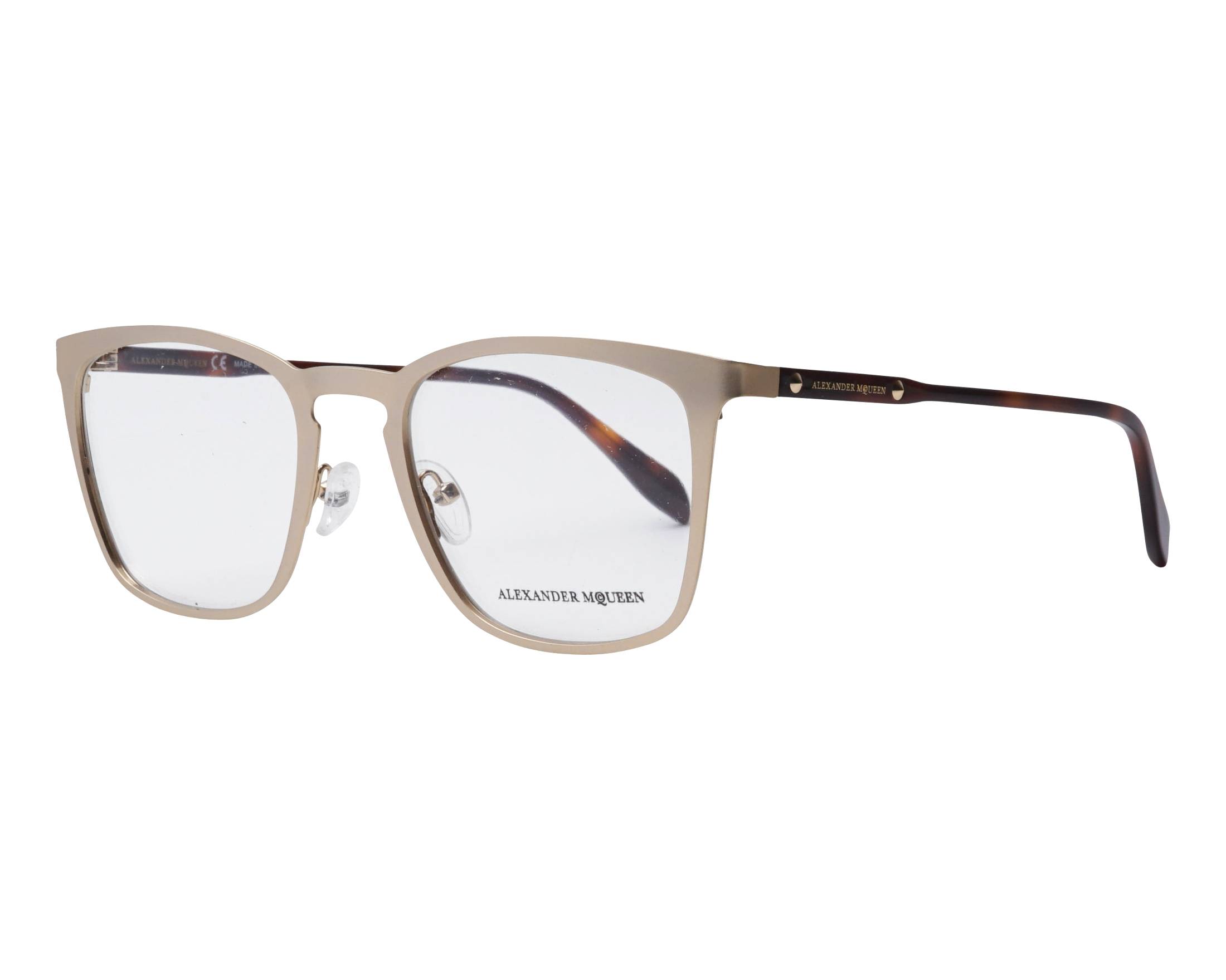 Alexander McQueen AM-0167-O 004 54-21 gold havana Profilansicht