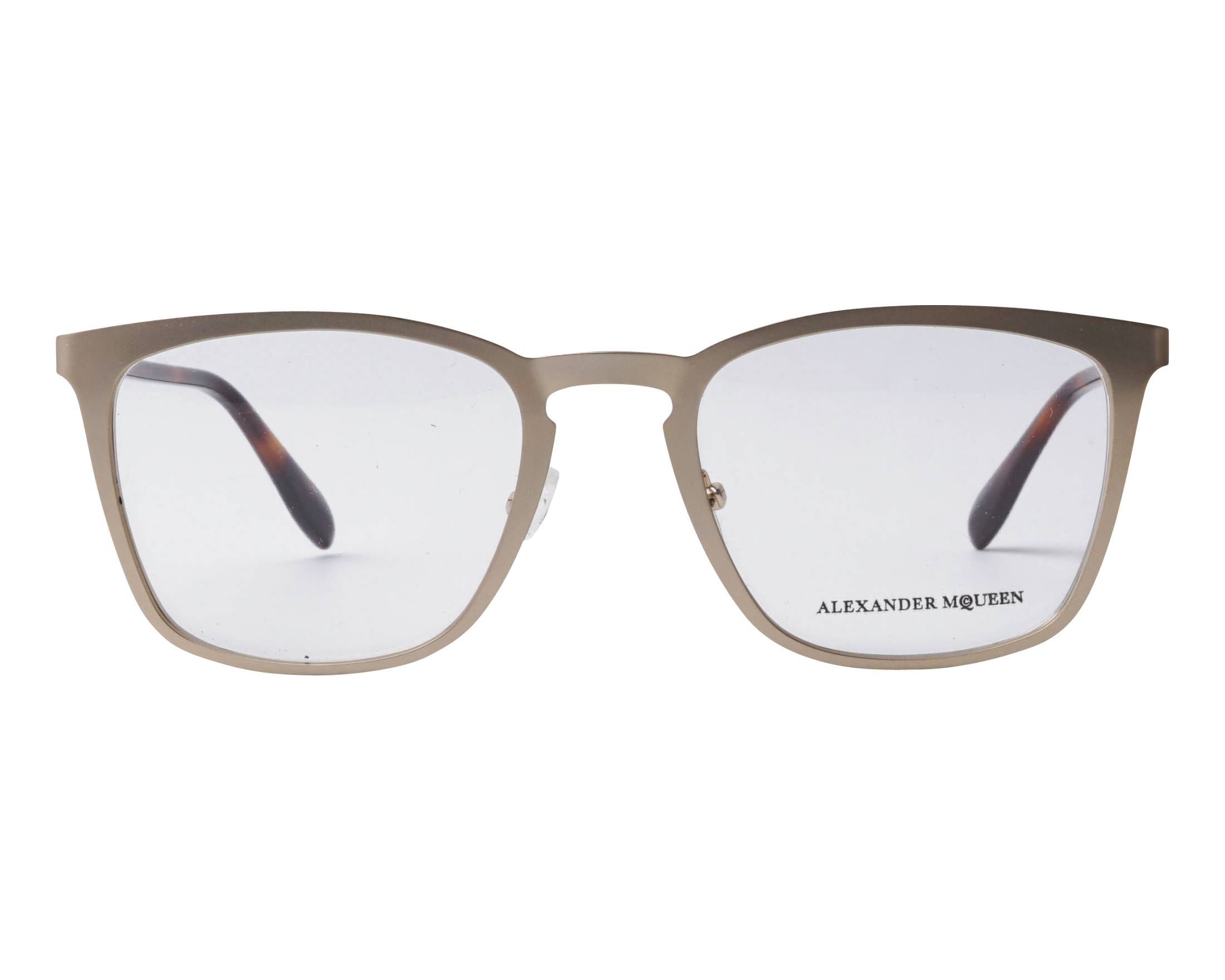 Alexander McQueen AM-0167-O 004 54-21 gold havana Vorderansicht