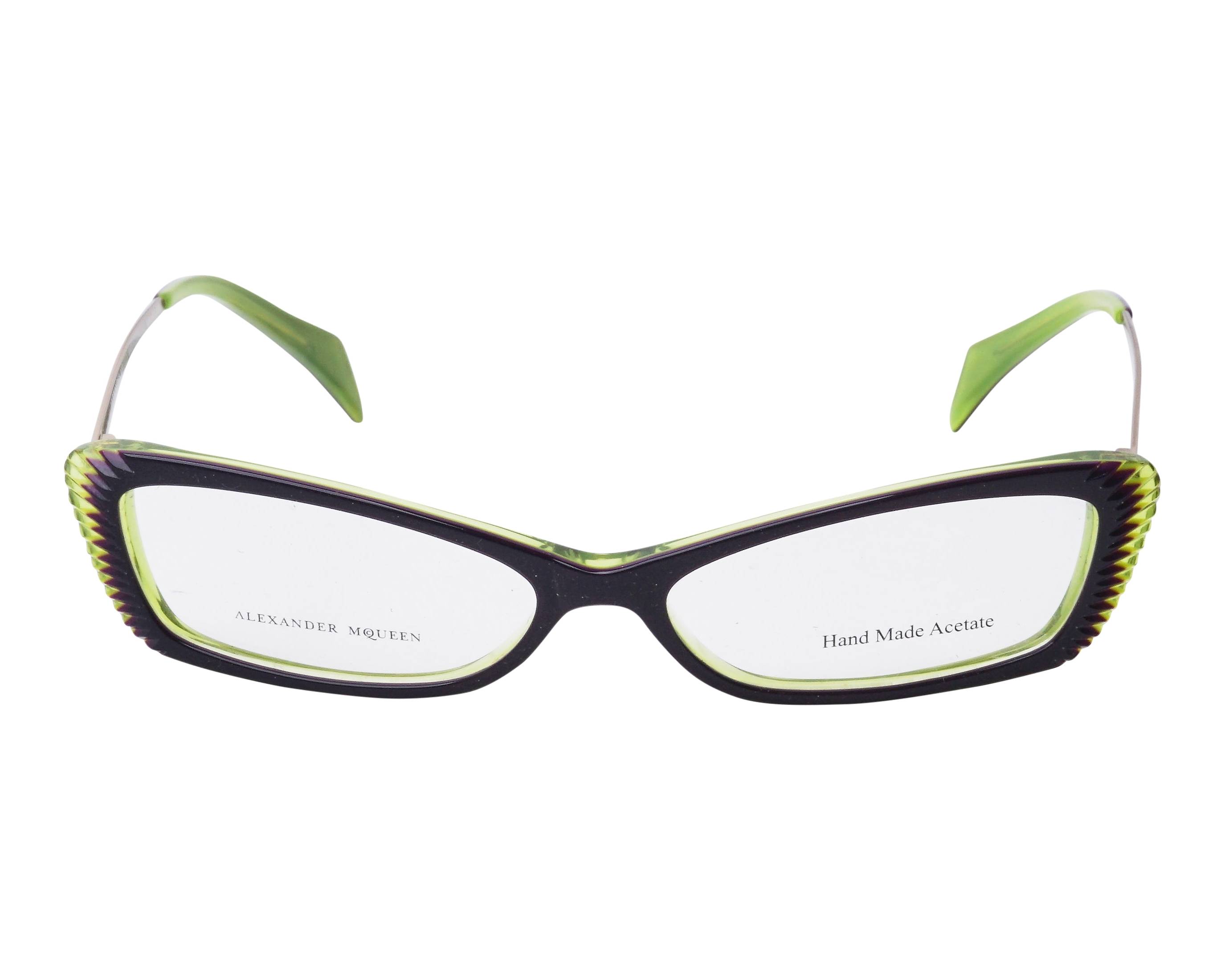 Alexander McQueen AMQ-4163 R2I 52-14 lila grün Vorderansicht