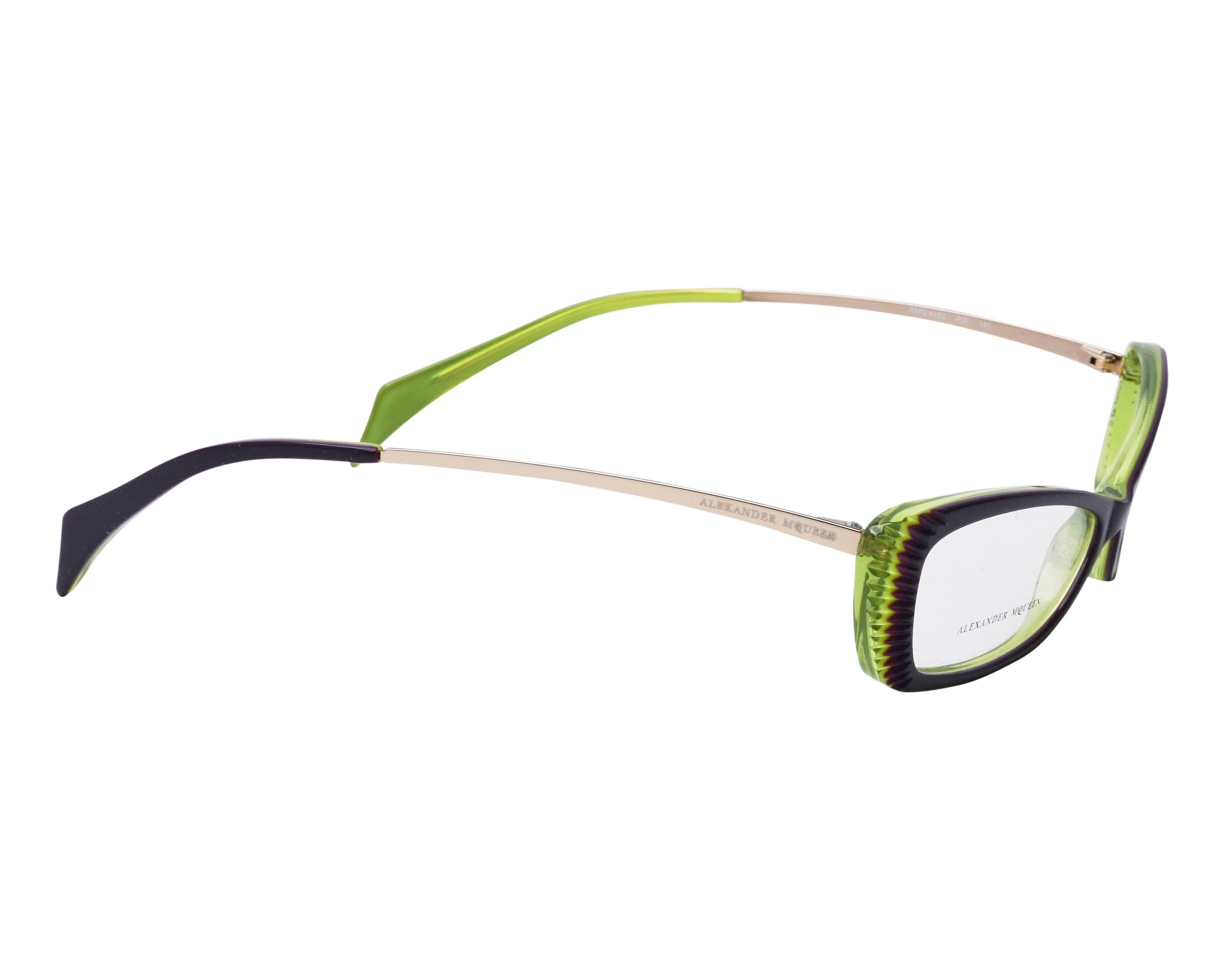 Alexander McQueen AMQ-4163 R2I 52-14 lila grün Seitenansicht