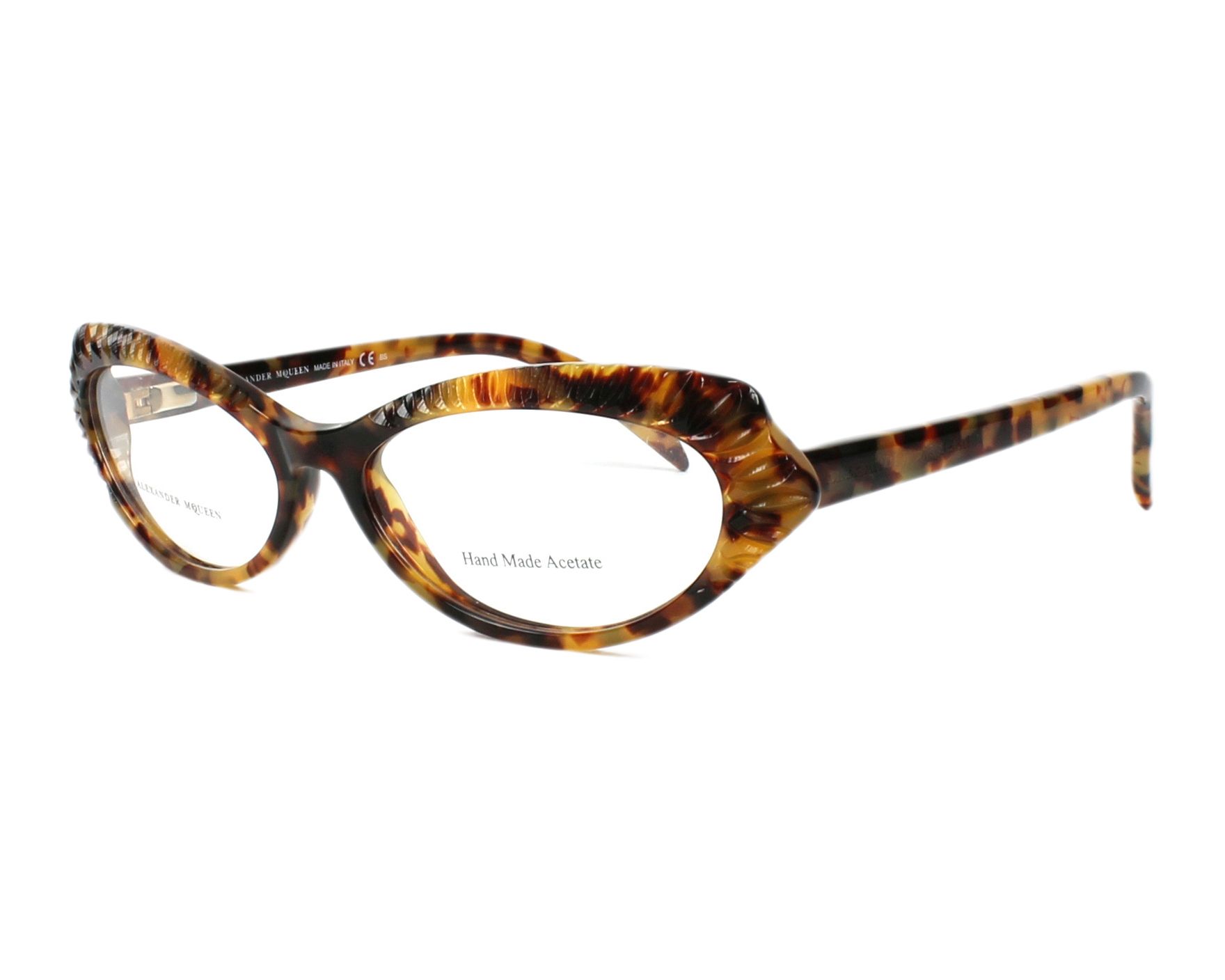 Alexander McQueen AMQ-4199 YHA 53-15 Havana  Profilansicht