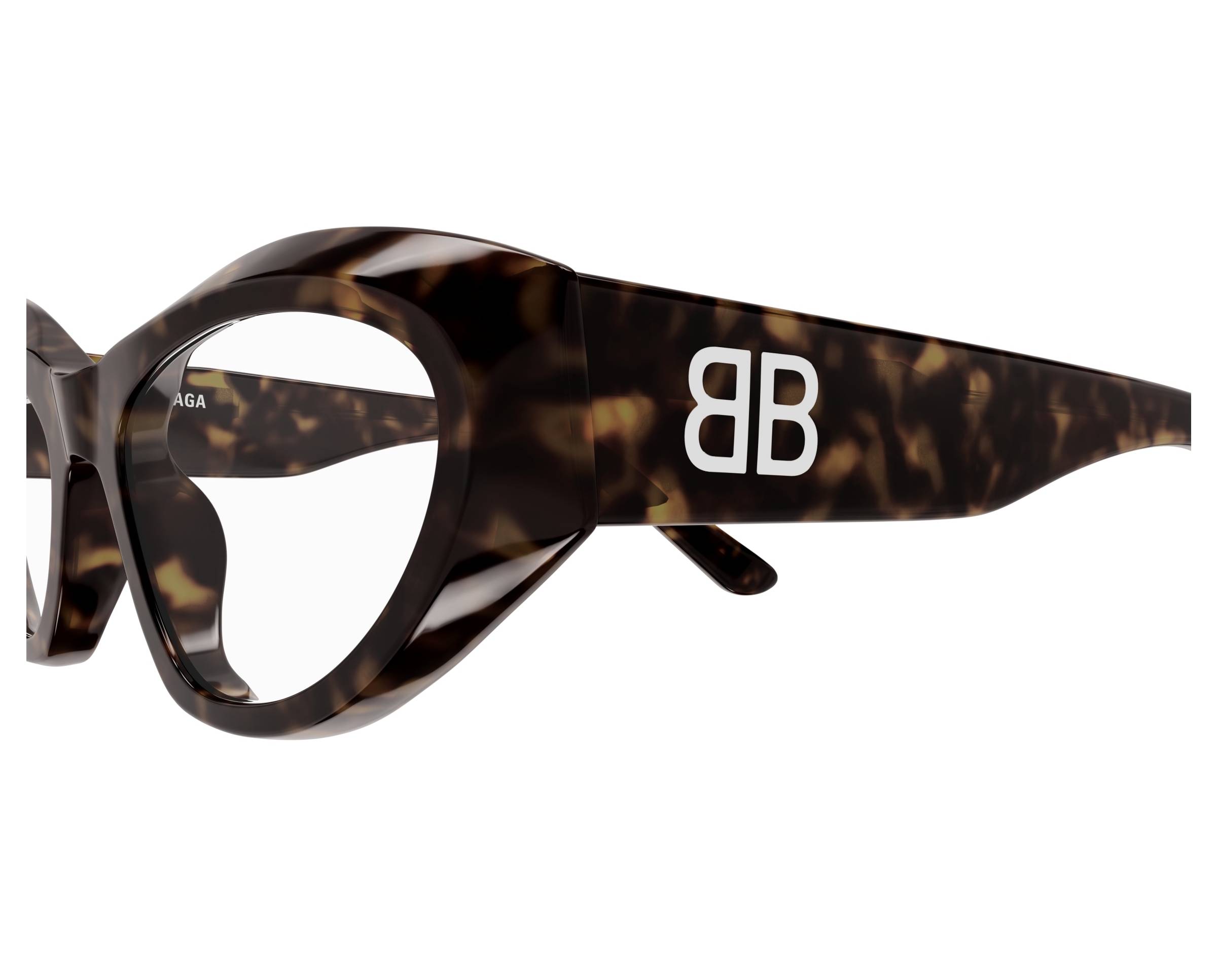Balenciaga BB0400O 002 55-19 havana  Profilansicht