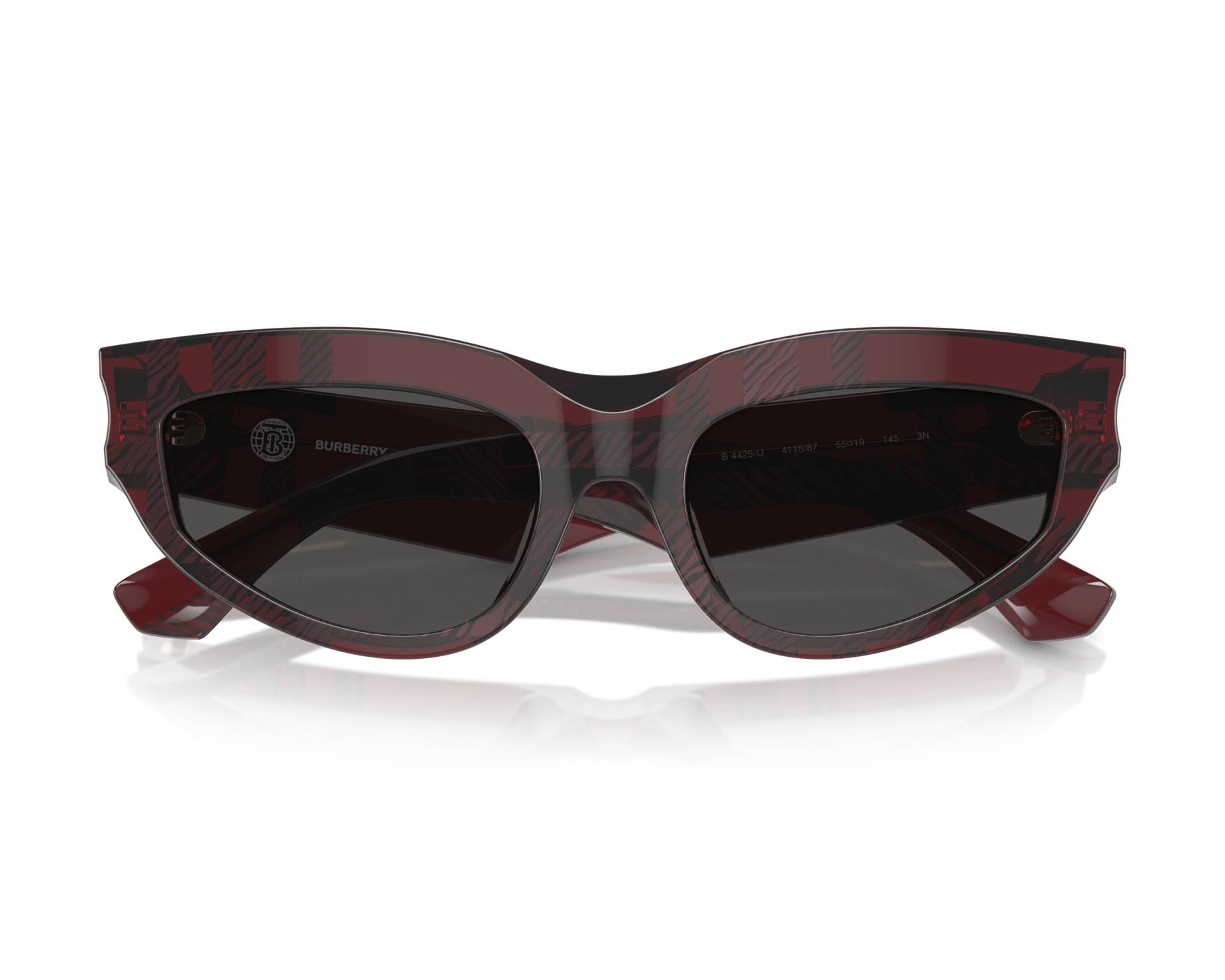 Burberry BE4425U 411587 55-19 rot  Vorderansicht