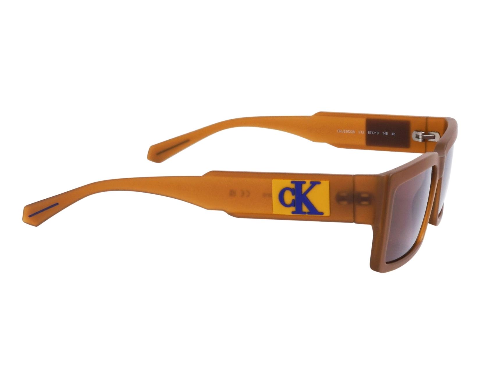 Calvin Klein CKJ-23623S 212 57-18 braun  Seitenansicht