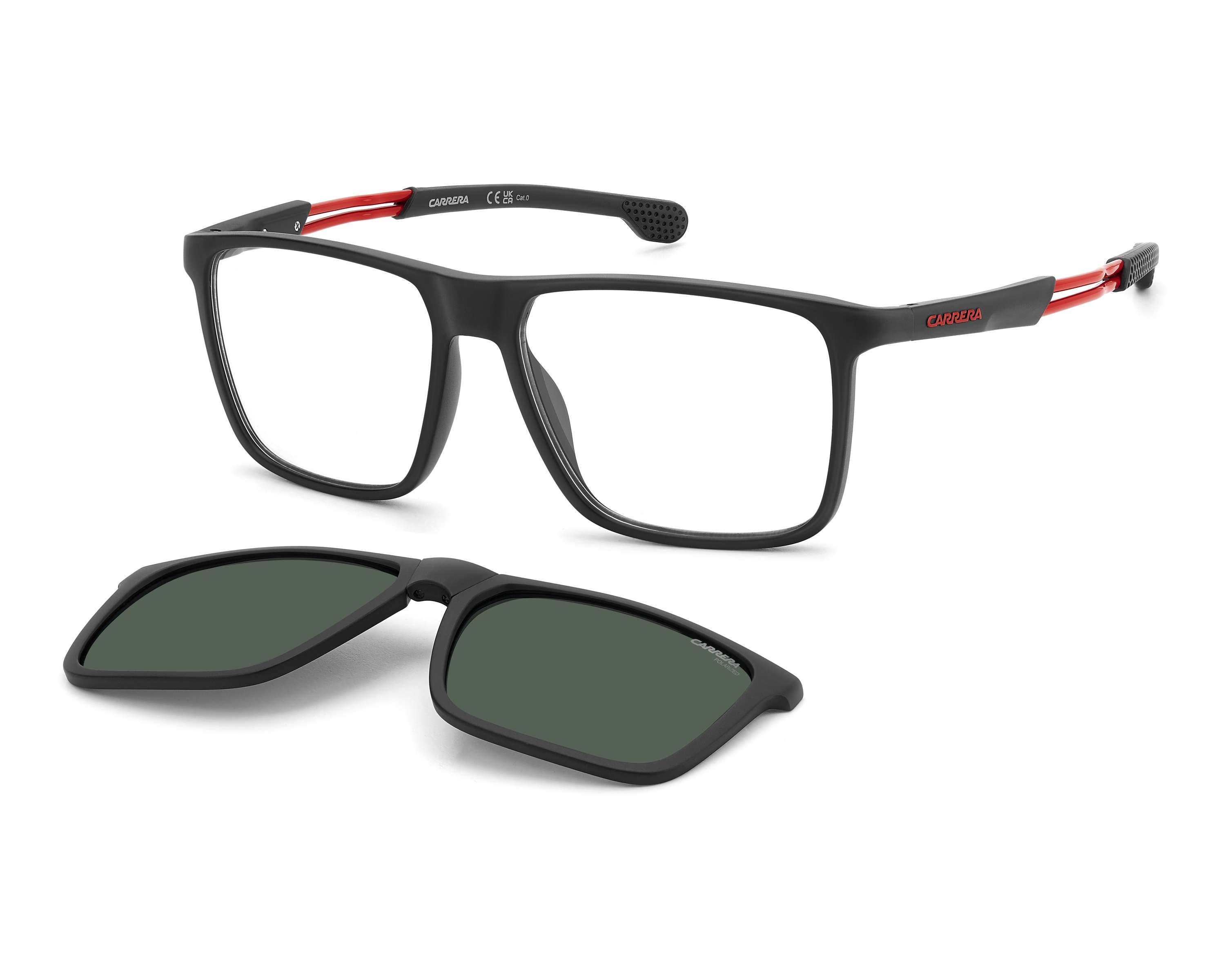 Carrera CA-4020-CS BLX/UC 56-16 schwarz rot 360-Grad-Ansicht 1
