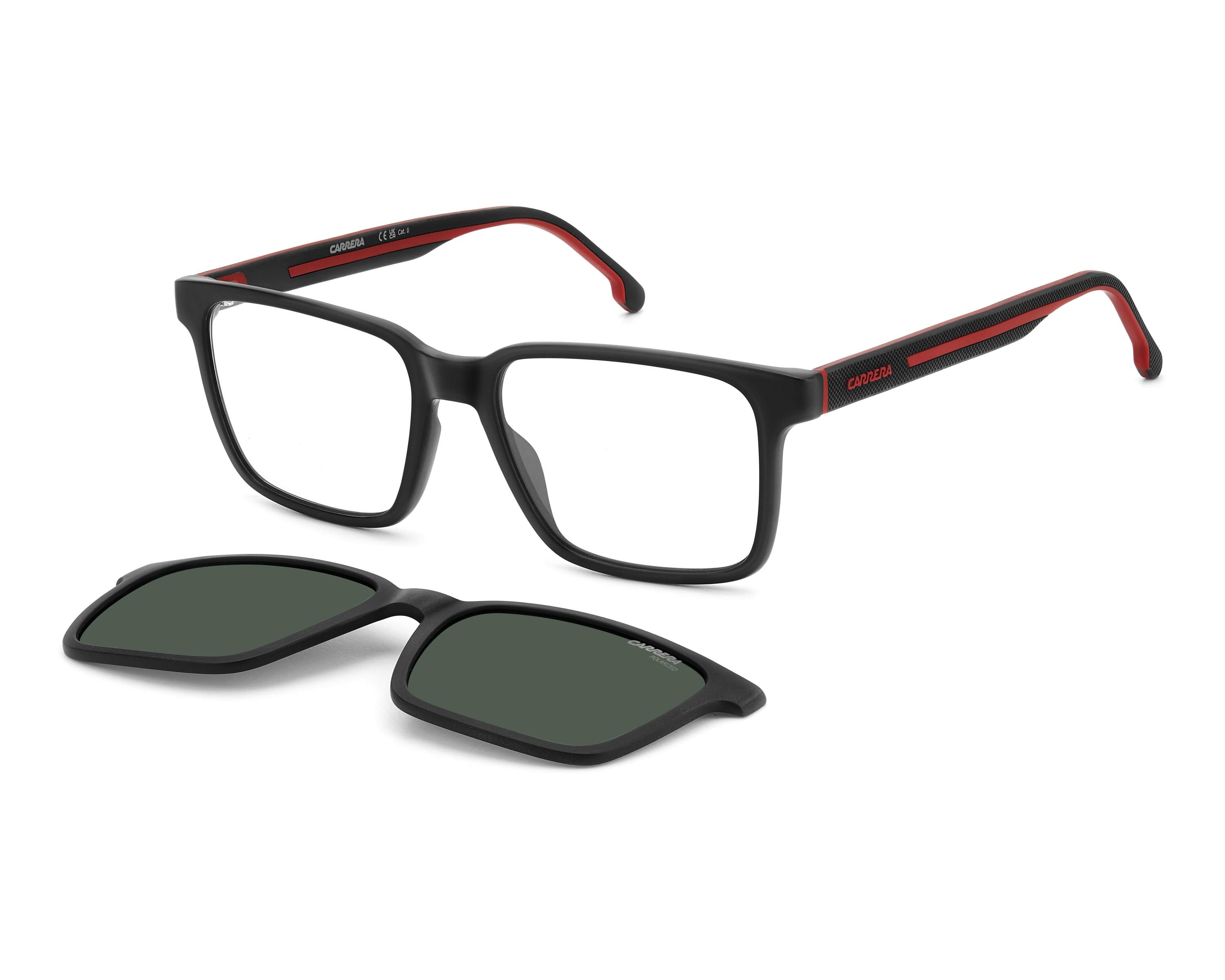 Carrera CA-8069-CS BLX/UC 53-17 schwarz rot 360-Grad-Ansicht 6