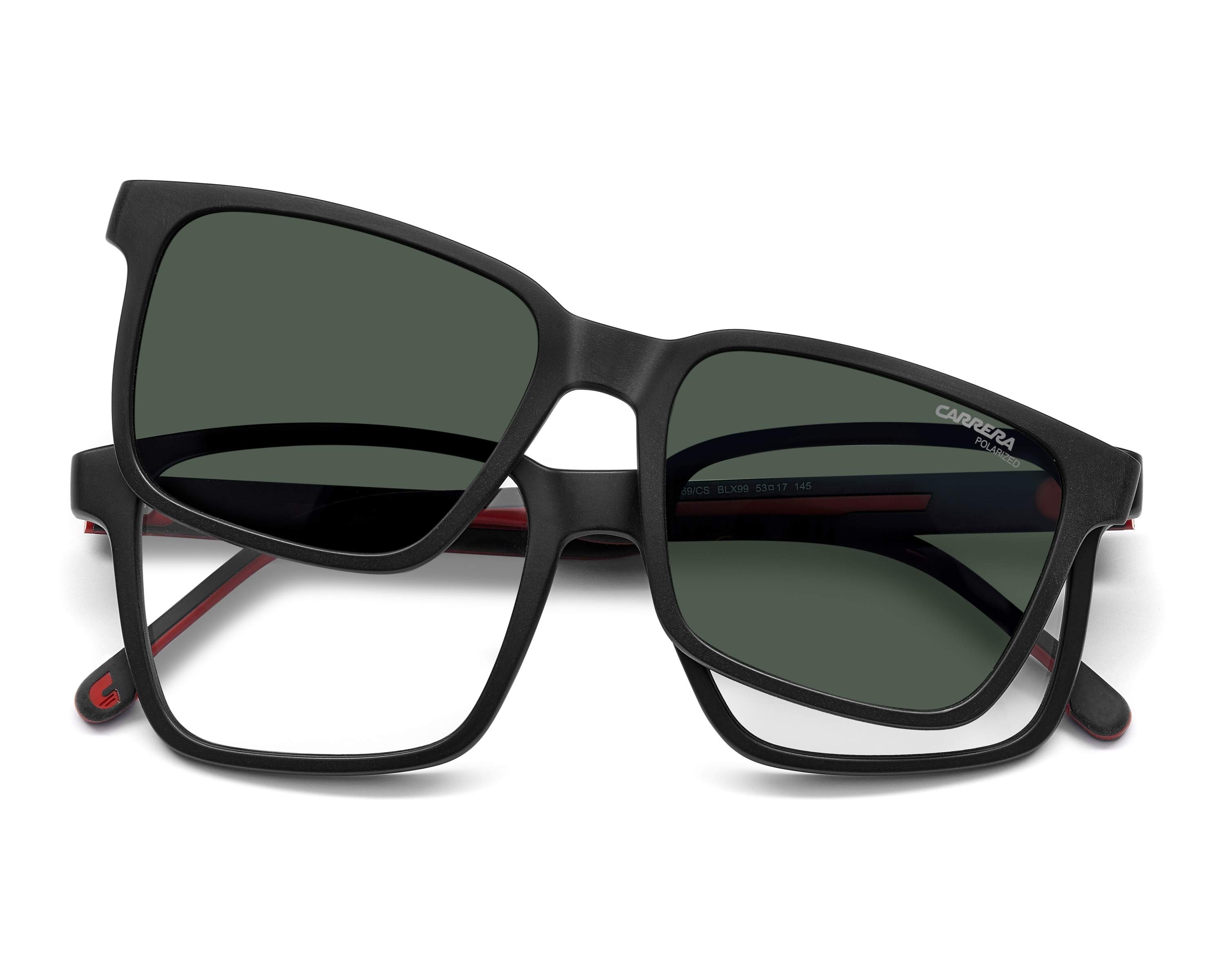 Carrera CA-8069-CS BLX/UC 53-17 schwarz rot 360-Grad-Ansicht 7