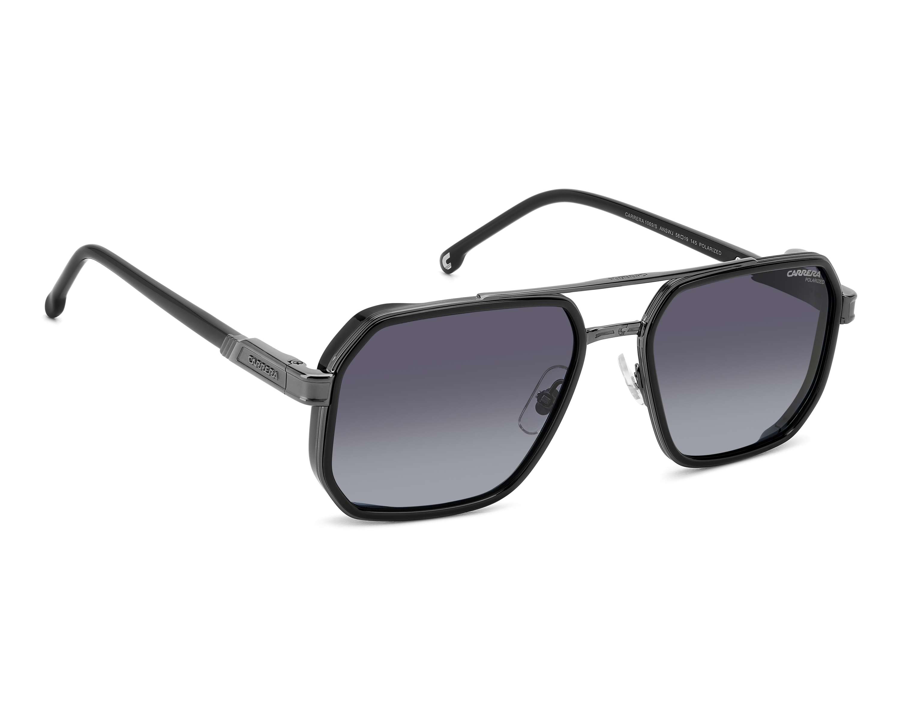 Carrera CARRERA-1069-S ANS/WJ 58-19 Noir Ruthénium 360-Grad-Ansicht 2