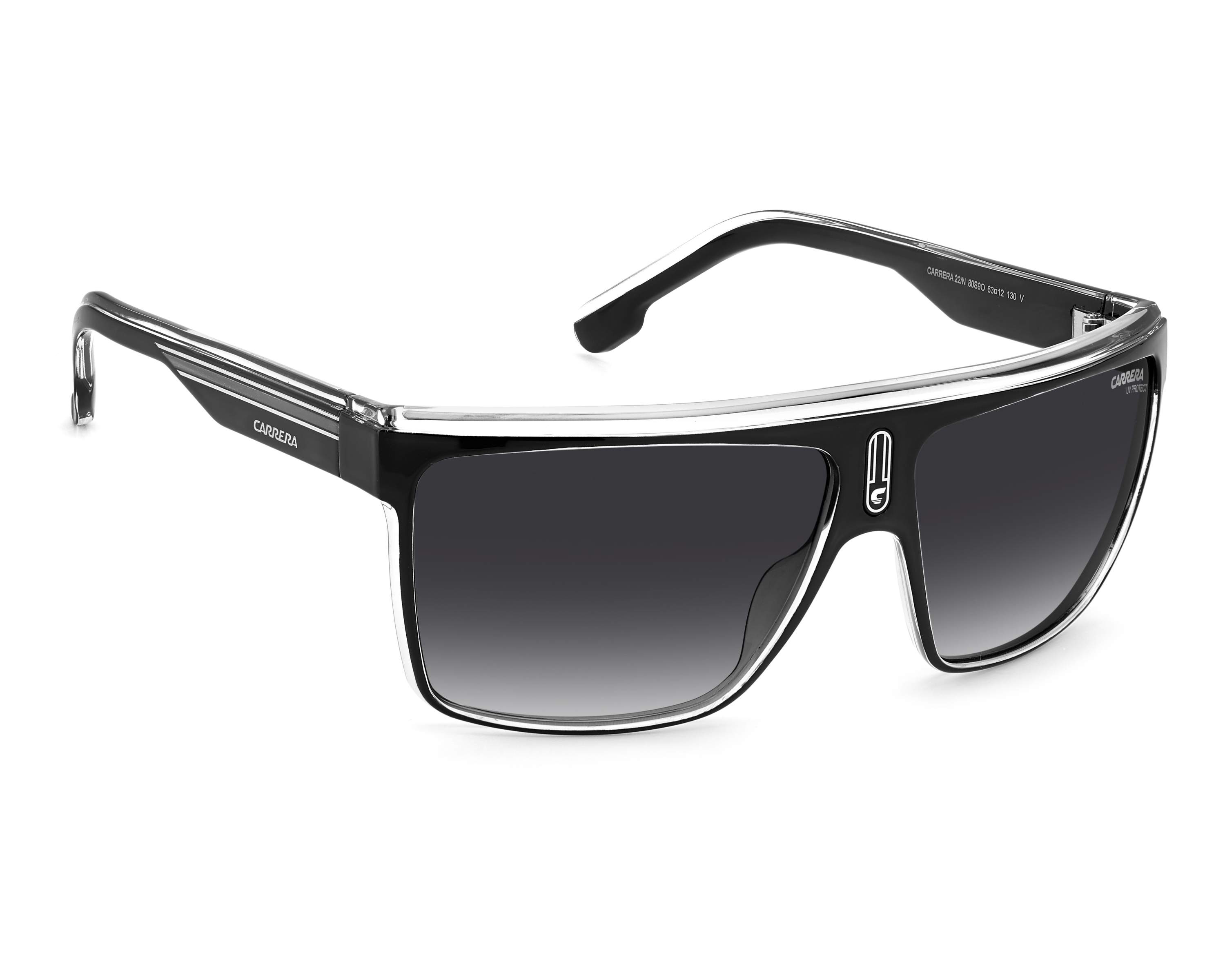 Carrera CARRERA-22-N 80S/9O 63-12 Black White Vorderansicht