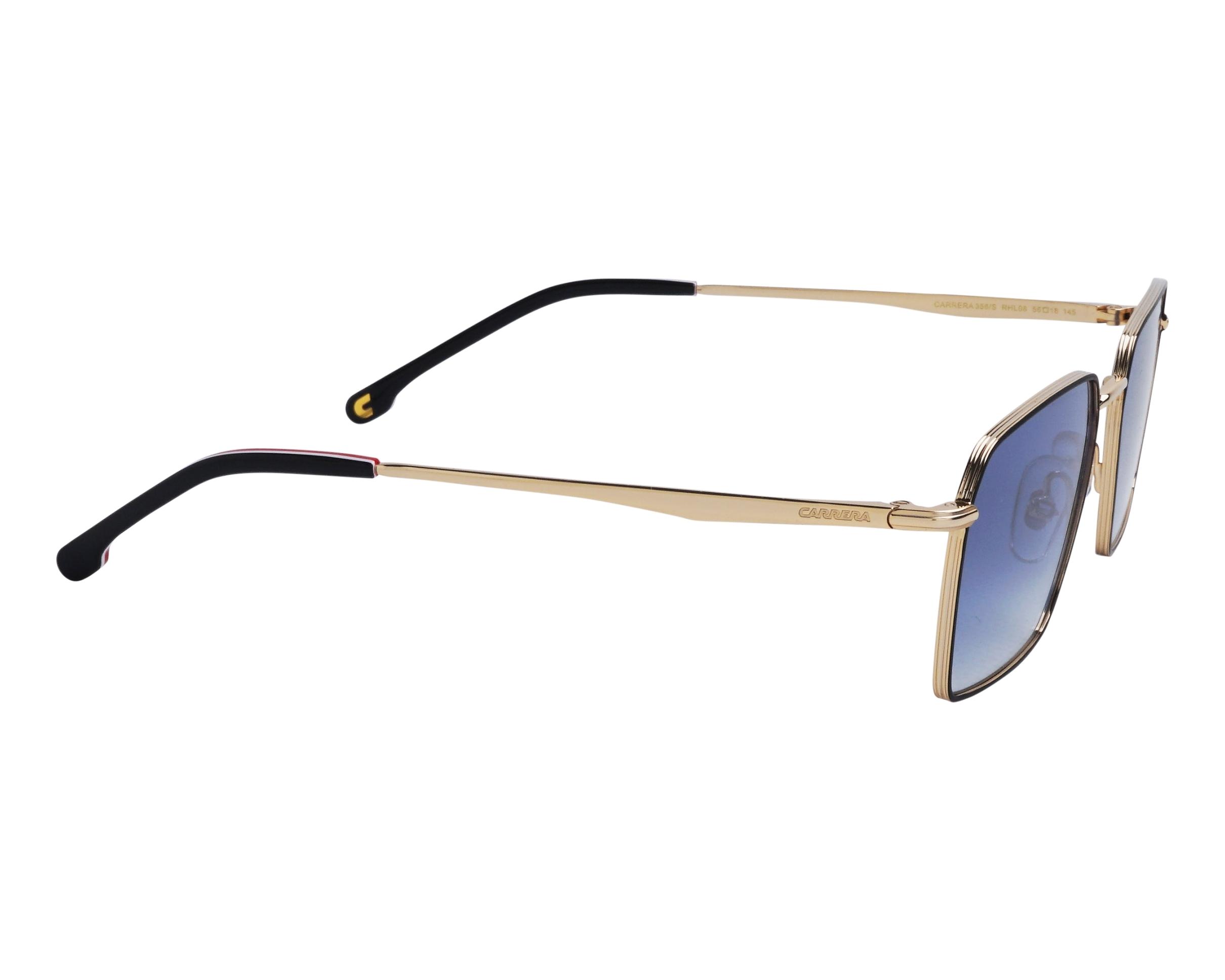 Carrera CARRERA-356-S RHL/8 56-18 Gold Black Profilansicht