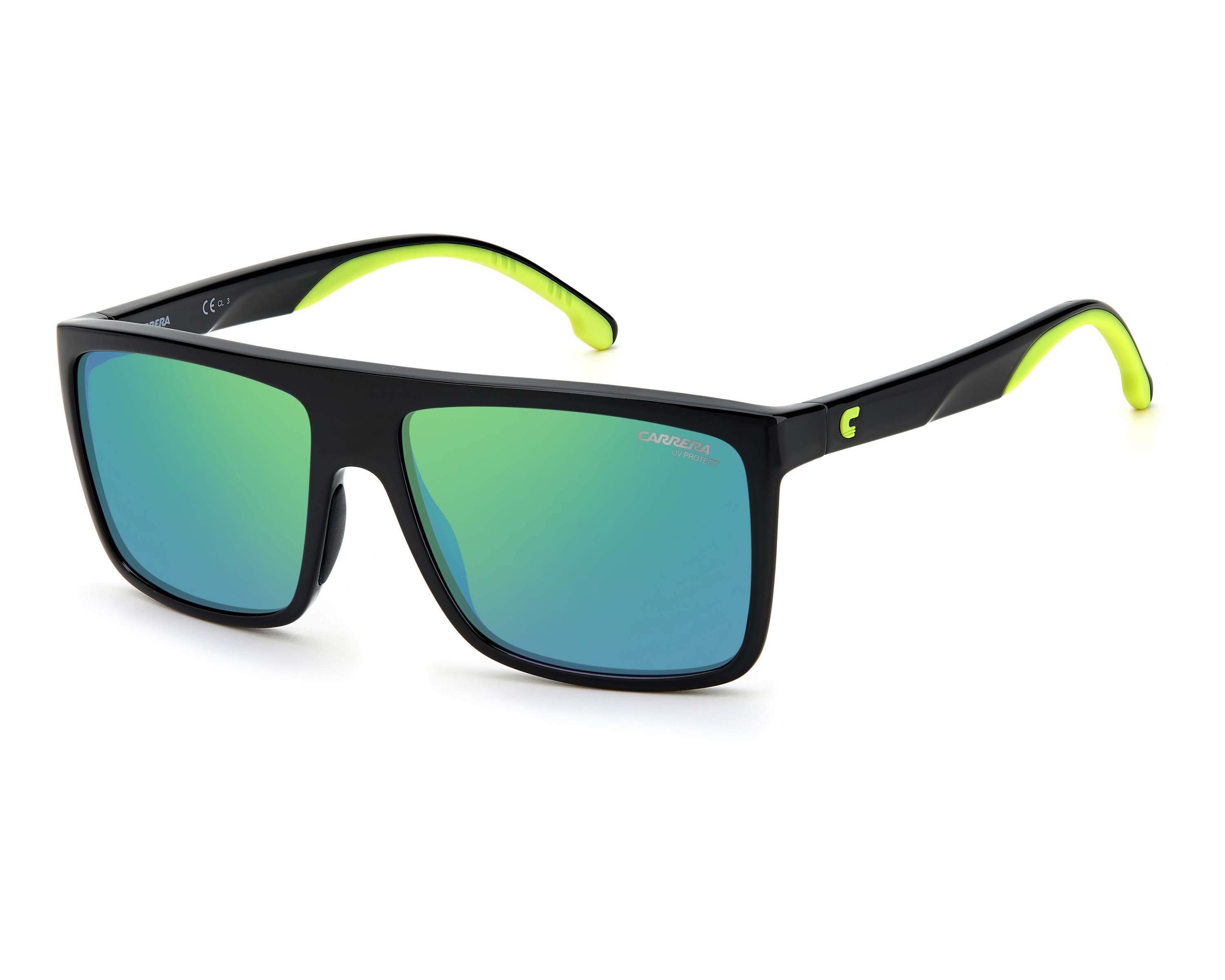 Carrera CARRERA-8055-S 7ZJ/Z9 58-16 schwarz grün Profilansicht