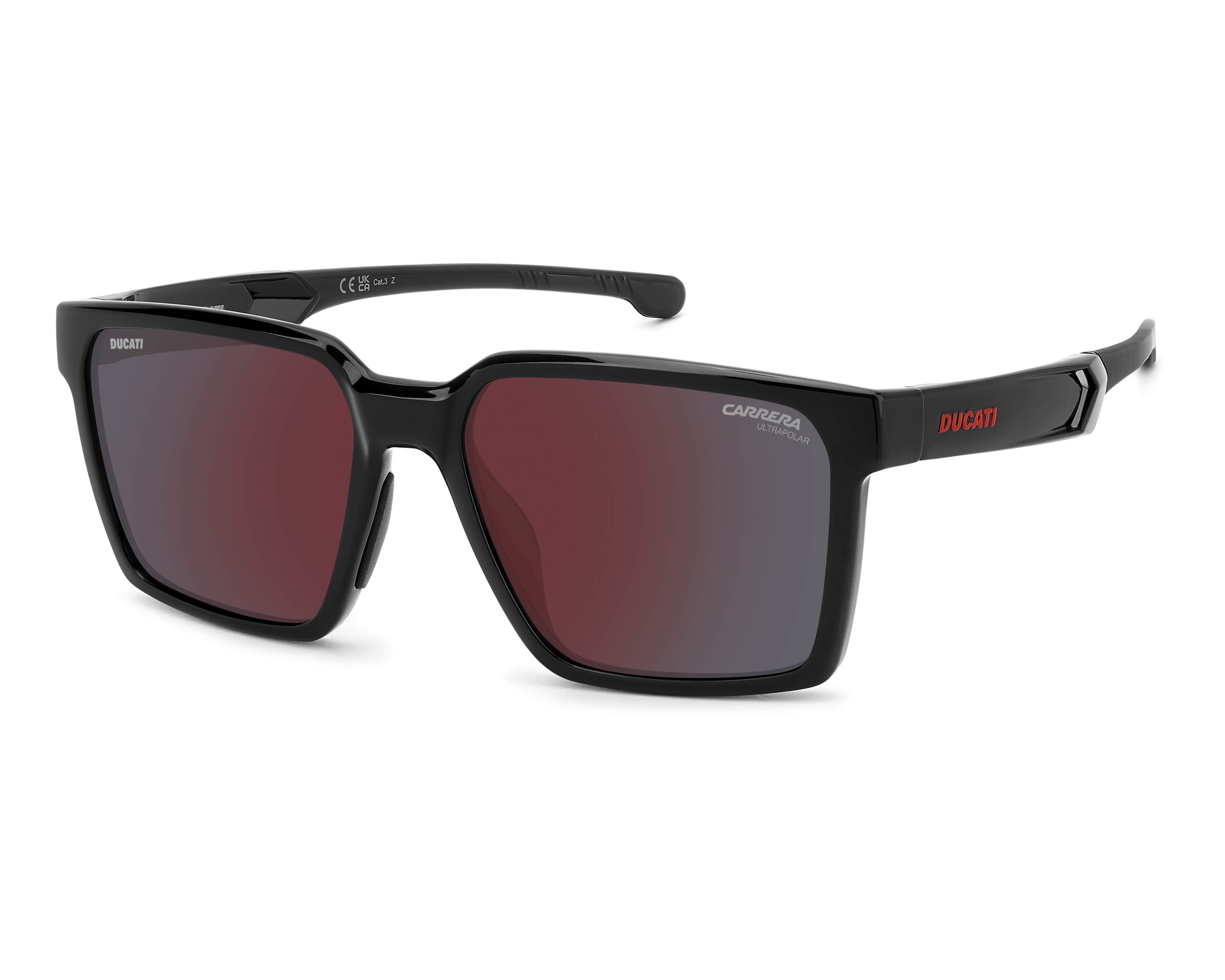 Carrera CARDUC-045-S OIT/H4 56-17 schwarz rot 360-Grad-Ansicht 5