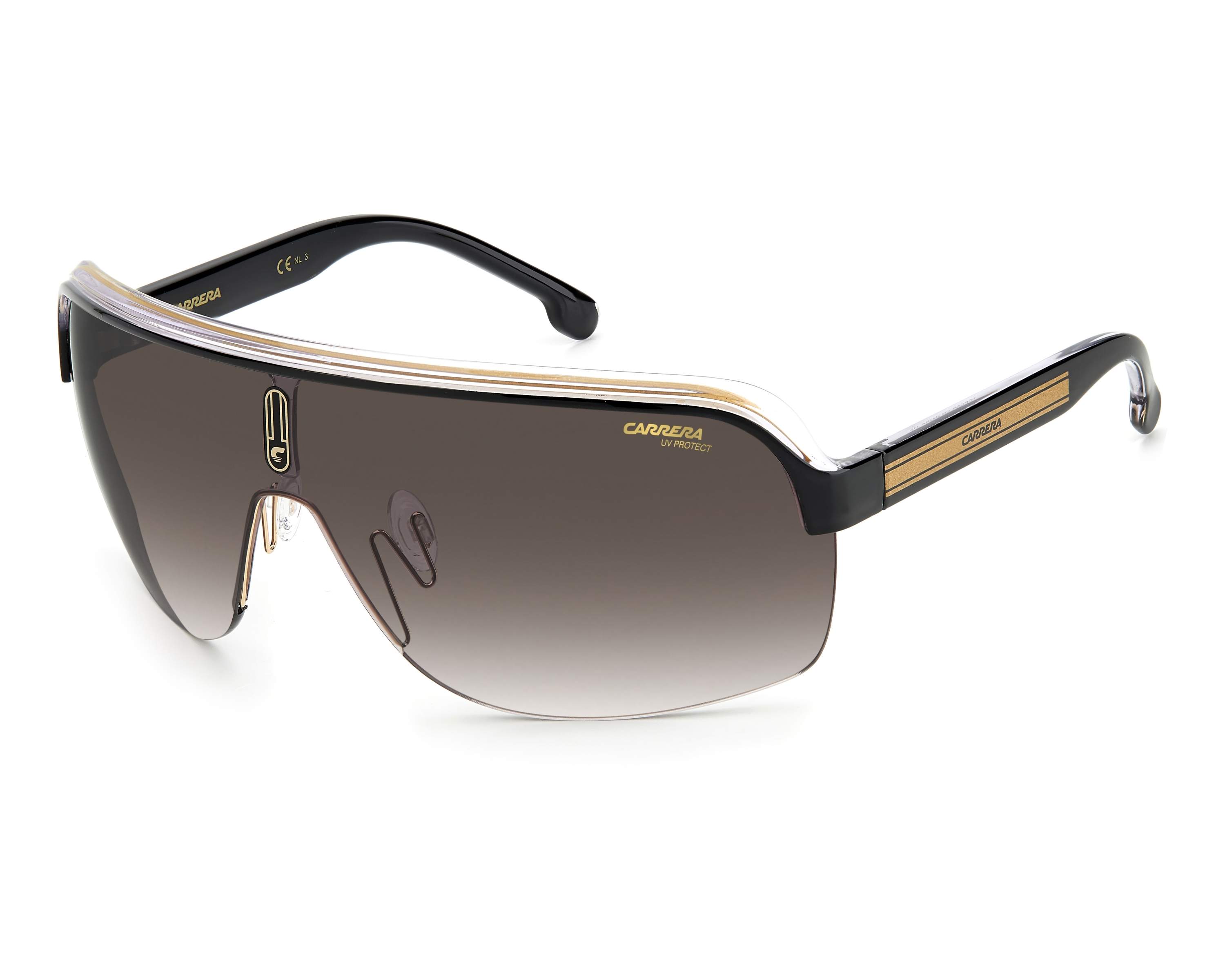 Carrera TOPCAR-1-N 2M2/HA - schwarz gold Profilansicht