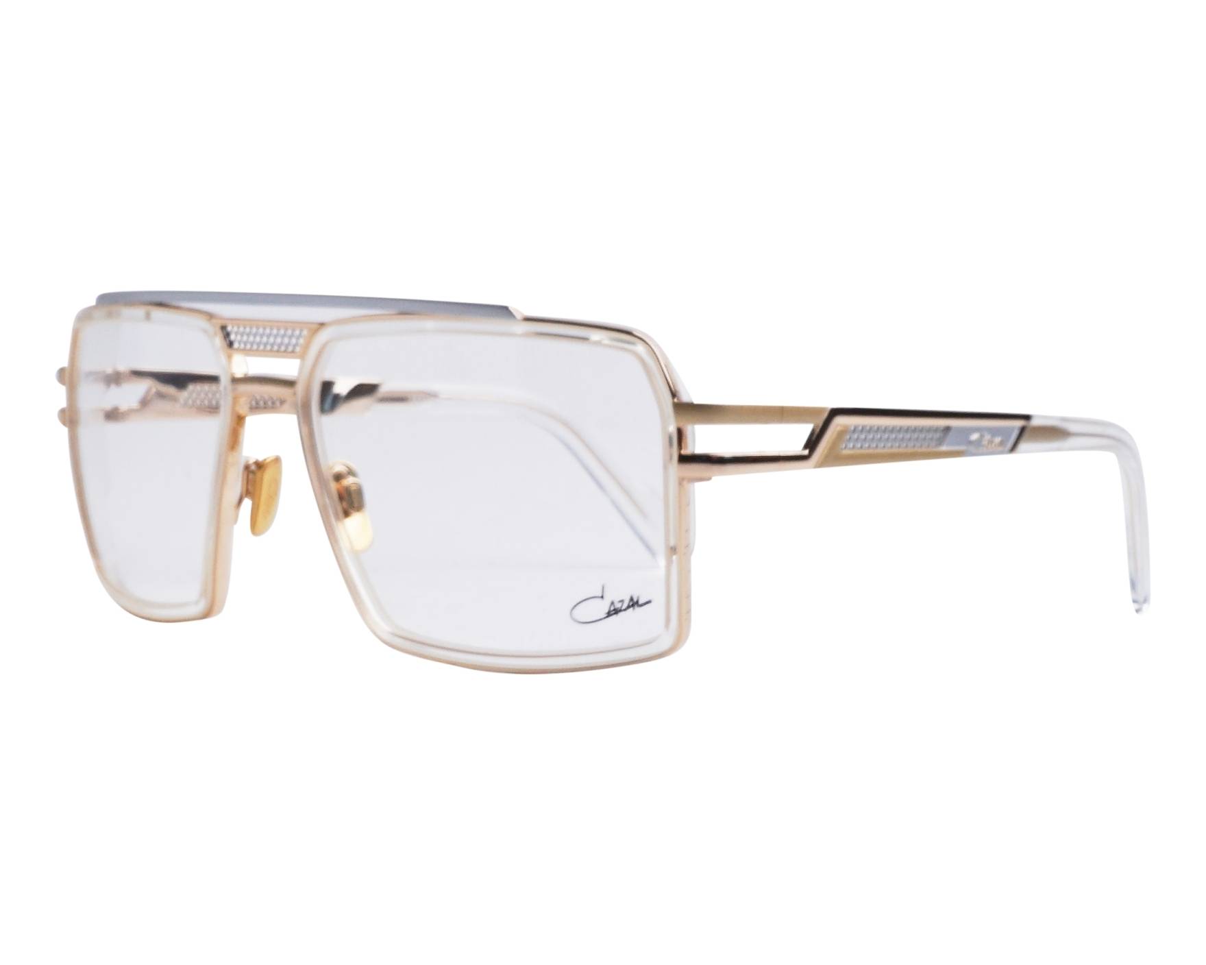 Cazal 6033 004 60-18 stahlfarben gold Profilansicht