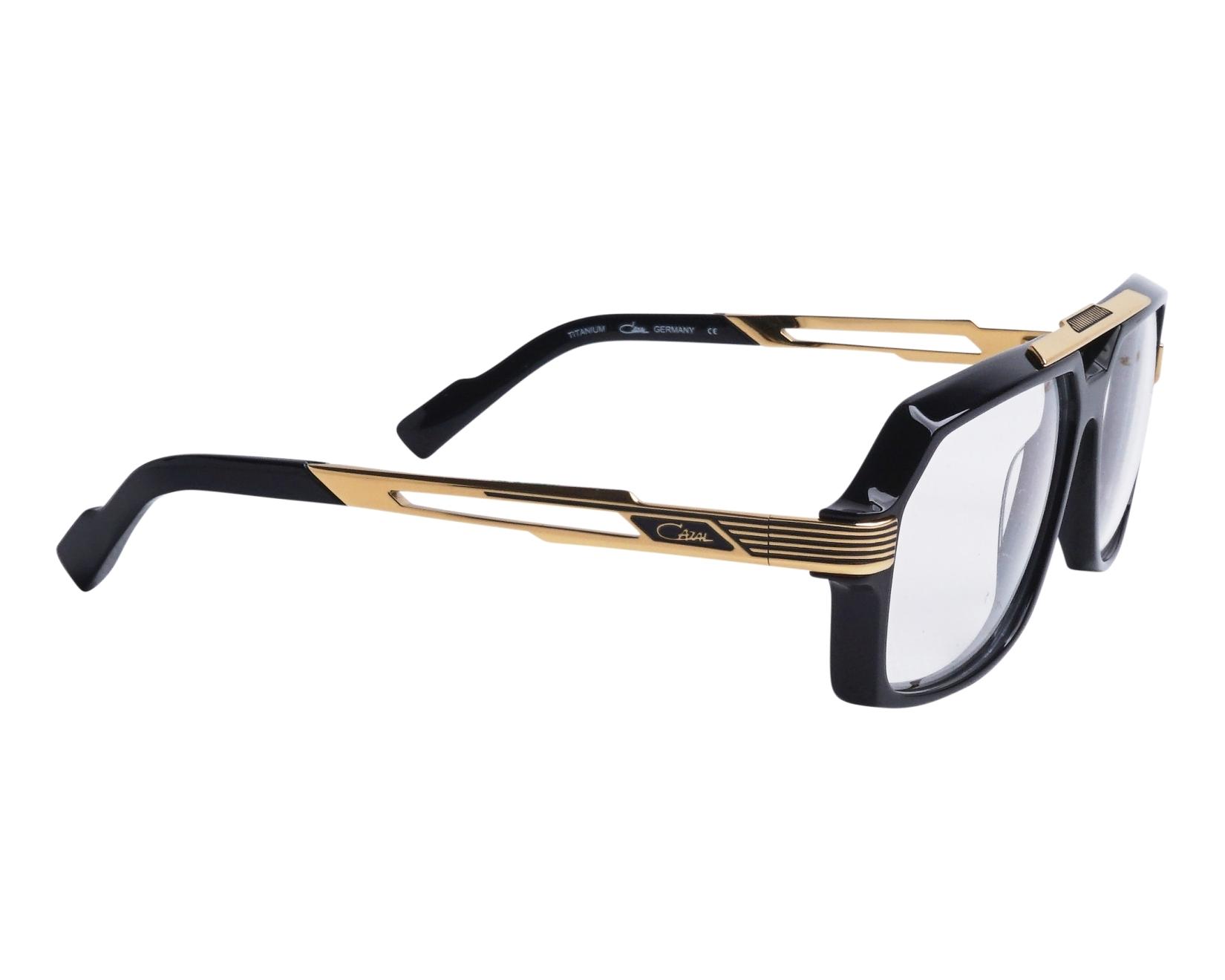Cazal 6034 001 60-13 Noir Or Seitenansicht