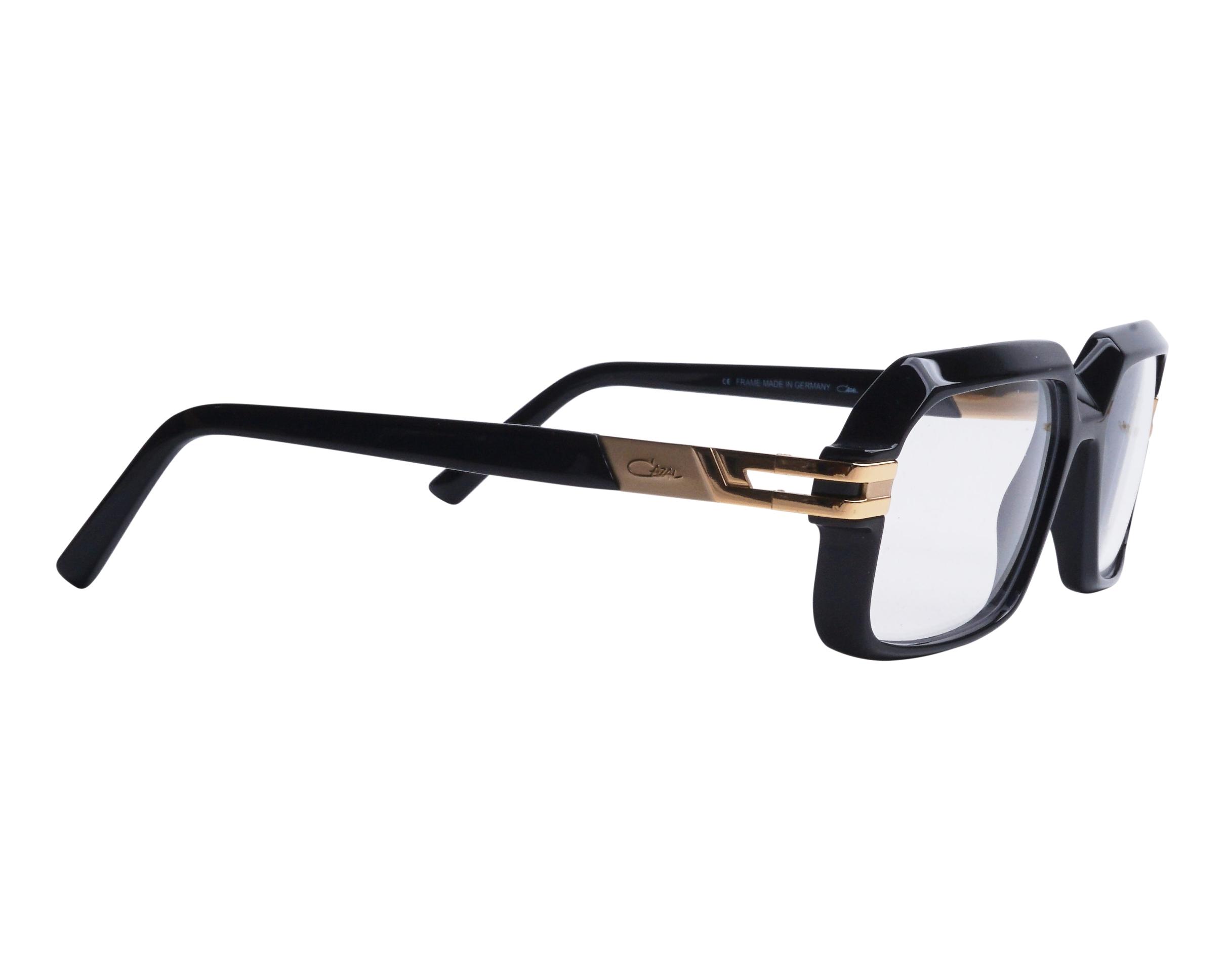 Occhiali Da Sole CAZAL 616 001 &ndash; 56mm &ndash; Telaio Nero Con Lenti Trasparenti &ndash; Made In Germany &ndash; Uomo