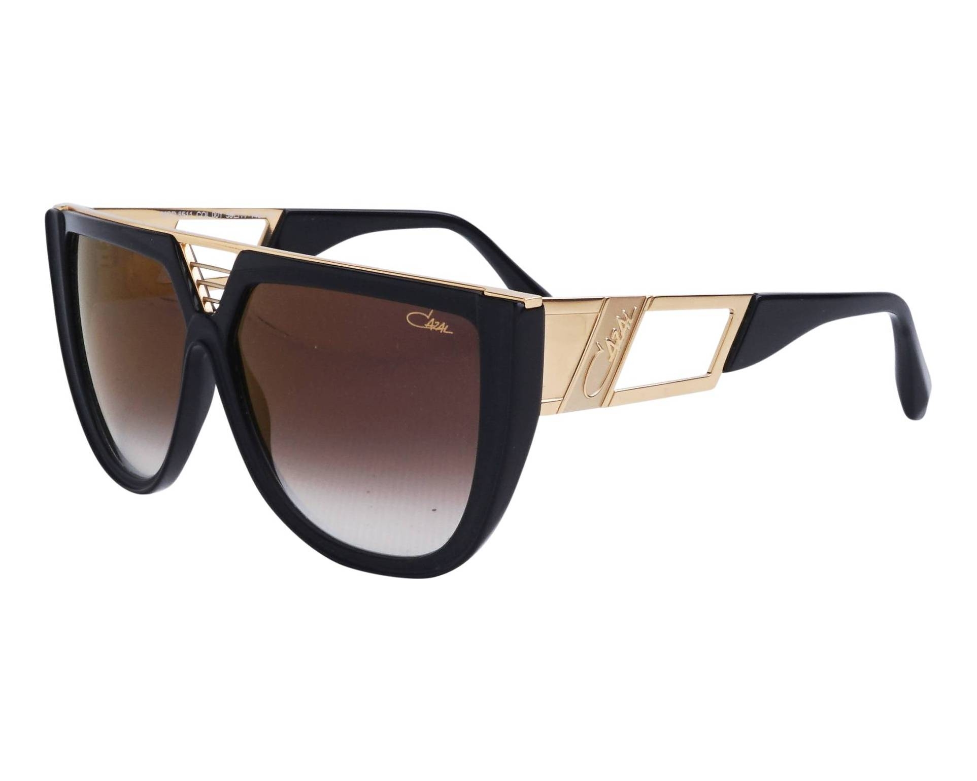 Cazal 8511 001 59-11 schwarz gold Profilansicht