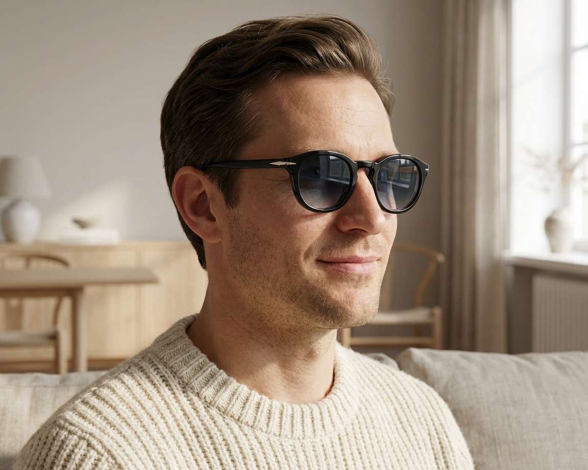 David Beckham DB-1080-CS 2M2/Z7 49-24 schwarz gold 360-Grad-Ansicht 7