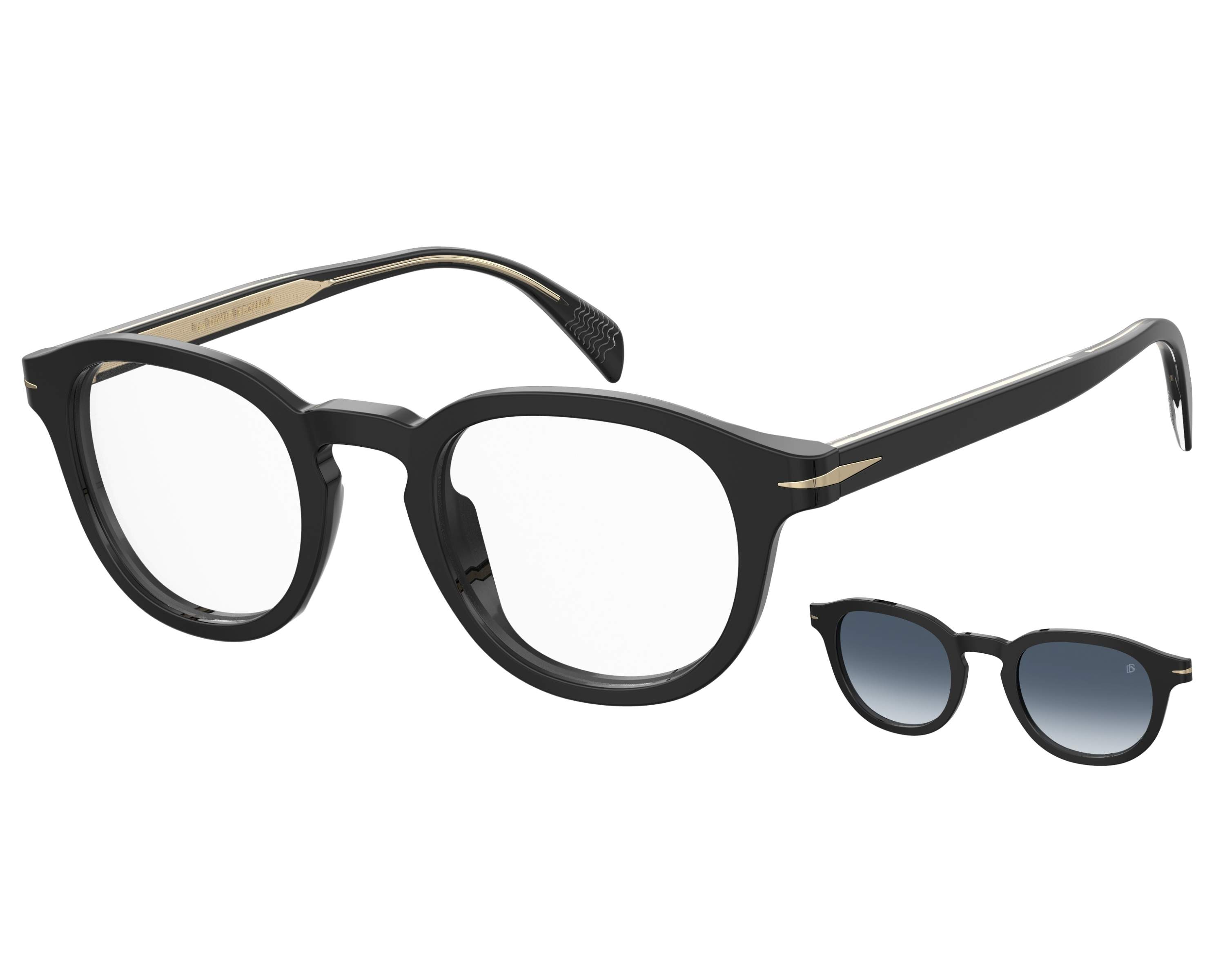 David Beckham DB-1080-CS 2M2/Z7 49-24 schwarz gold 360-Grad-Ansicht 4