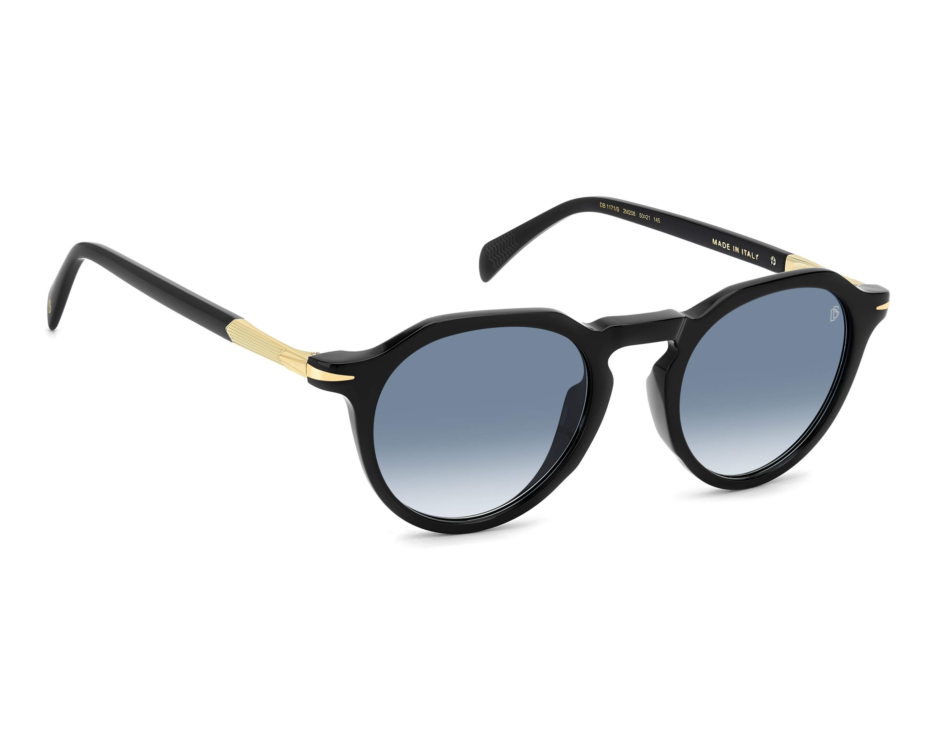 David Beckham DB-1171-S 2M2/8 50-21 schwarz gold 360-Grad-Ansicht 2