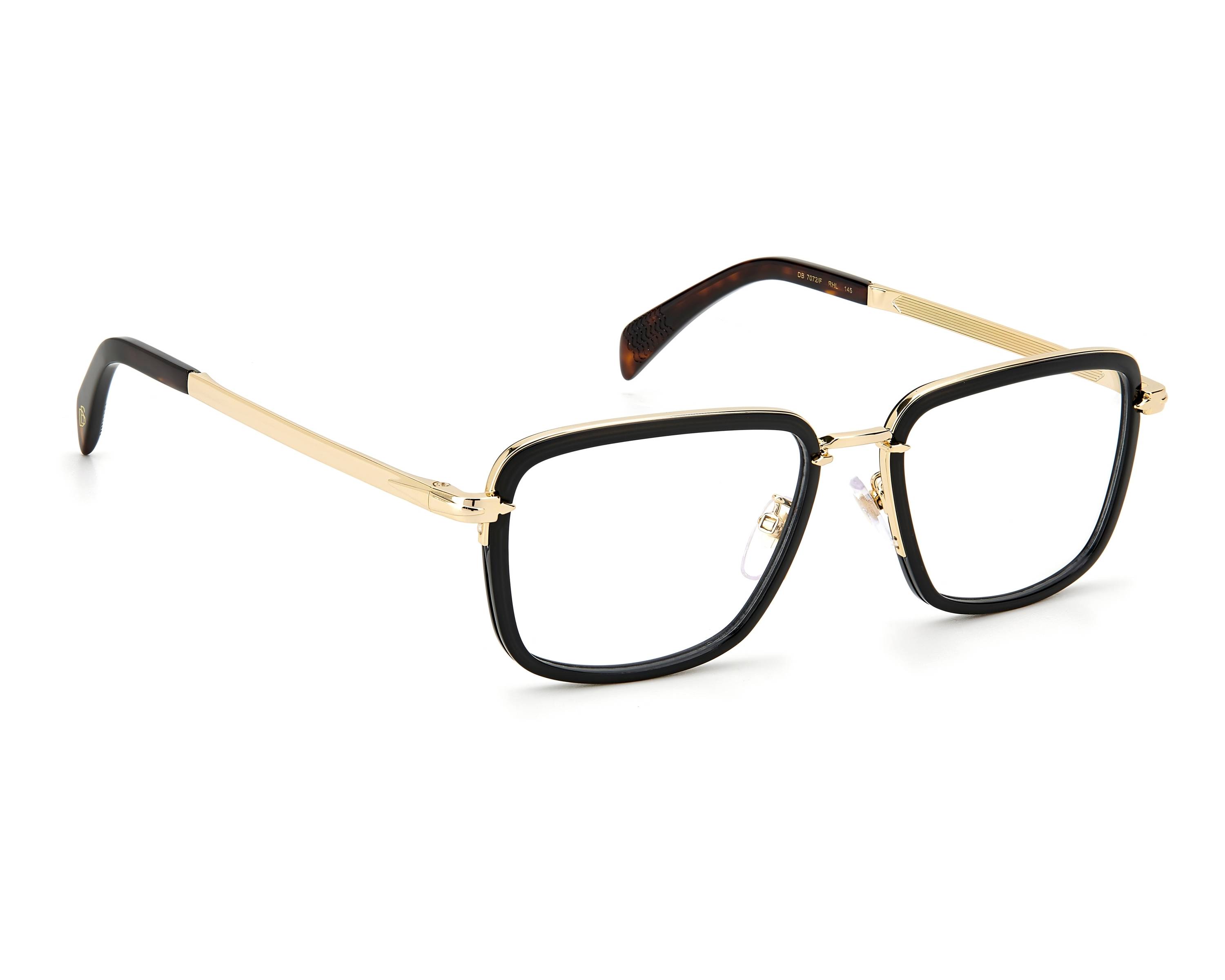 David Beckham DB-7072-F RHL - gold schwarz 360-Grad-Ansicht 2