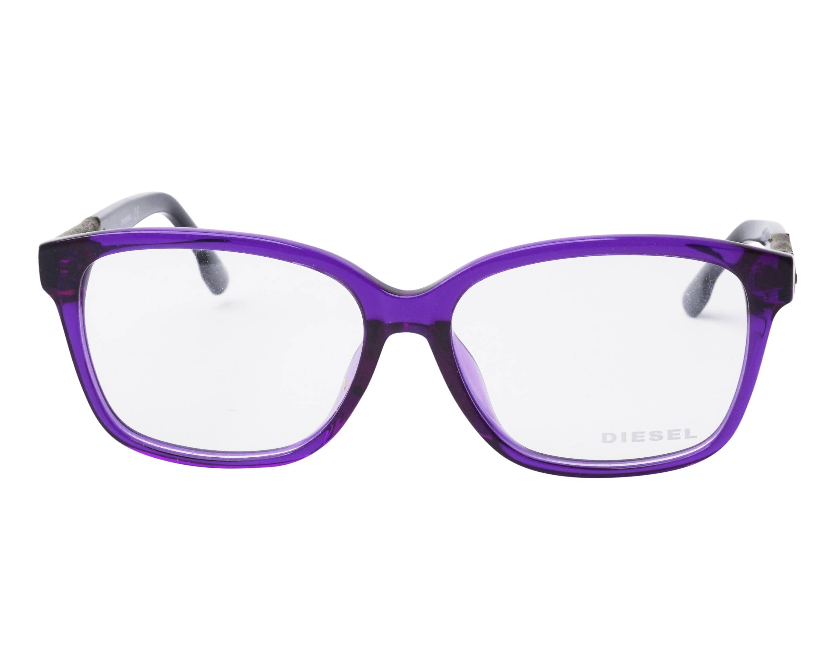 Diesel DL-5108-F 081 57-15 violett schwarz Vorderansicht