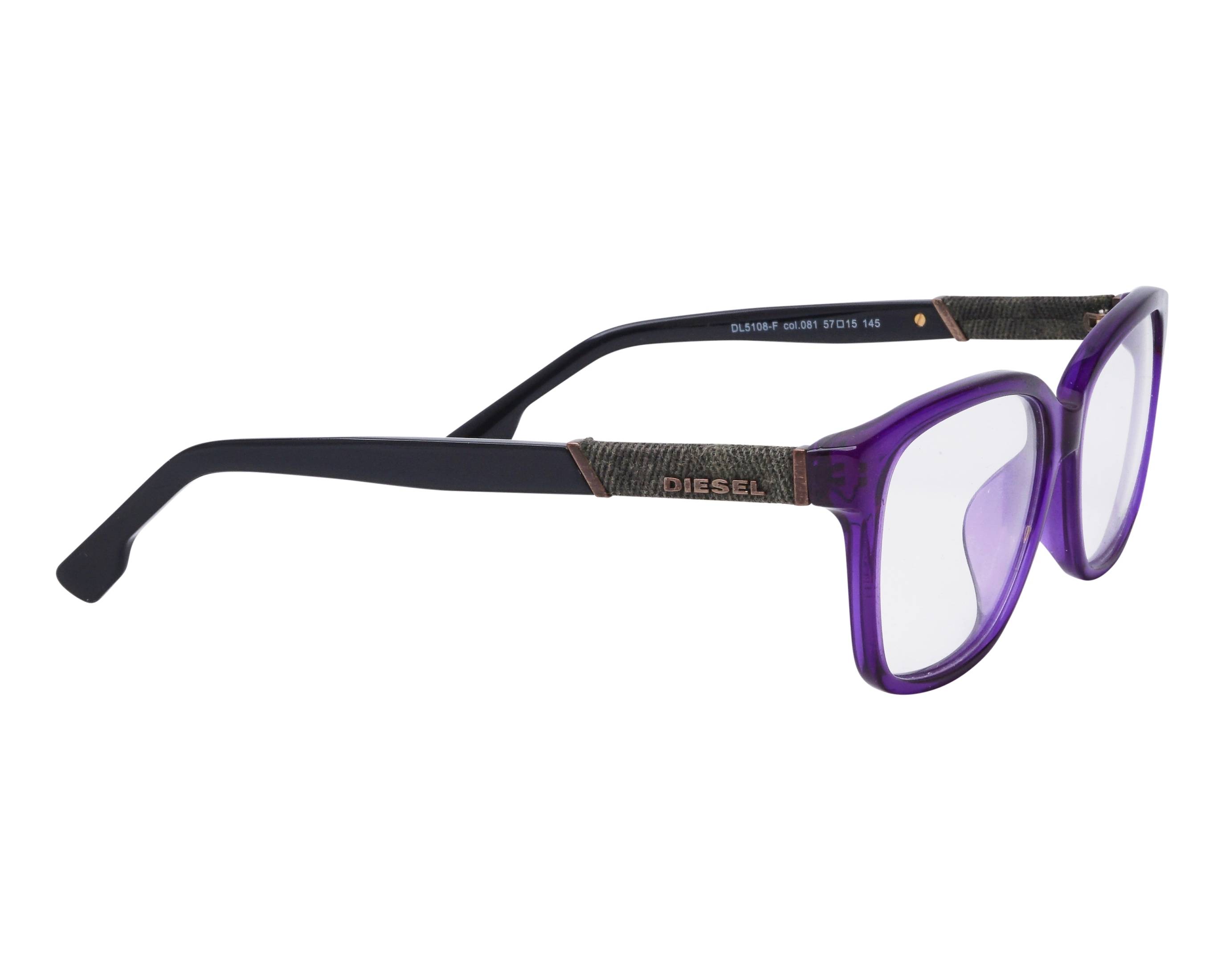 Diesel DL-5108-F 081 57-15 violett schwarz Seitenansicht