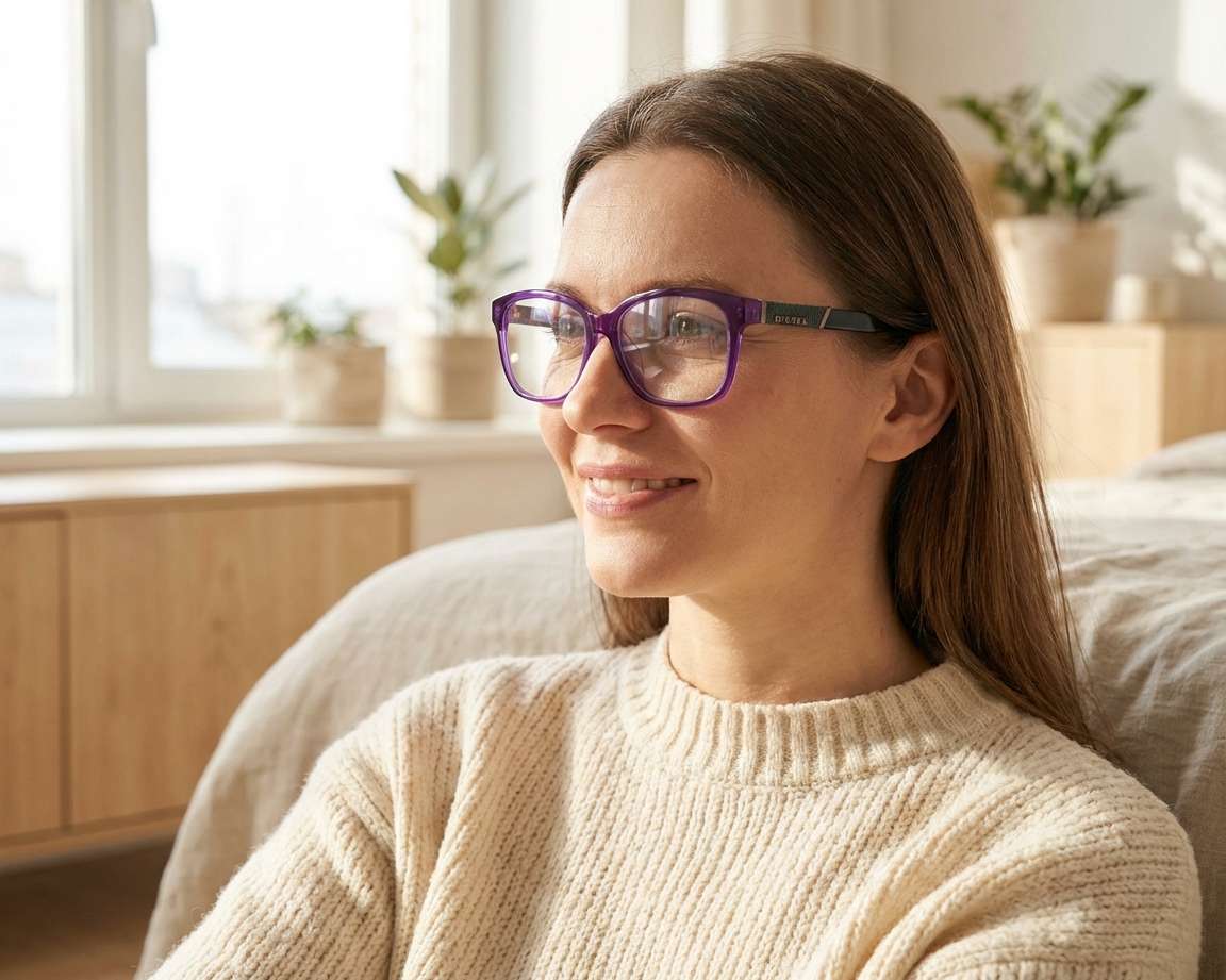 Diesel DL-5108-F 081 57-15 violett schwarz andere Ansicht