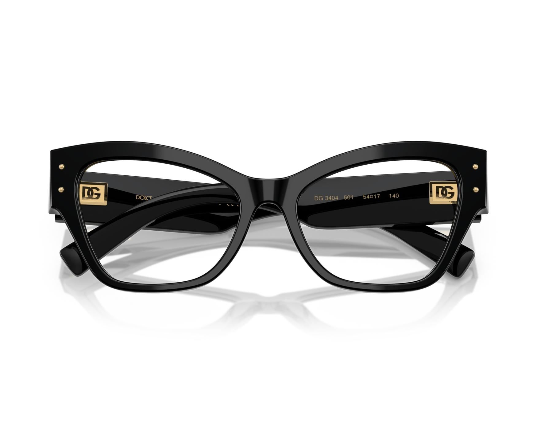 Dolce & Gabbana DG3404 501 54-17 Noir  360-Grad-Ansicht 1