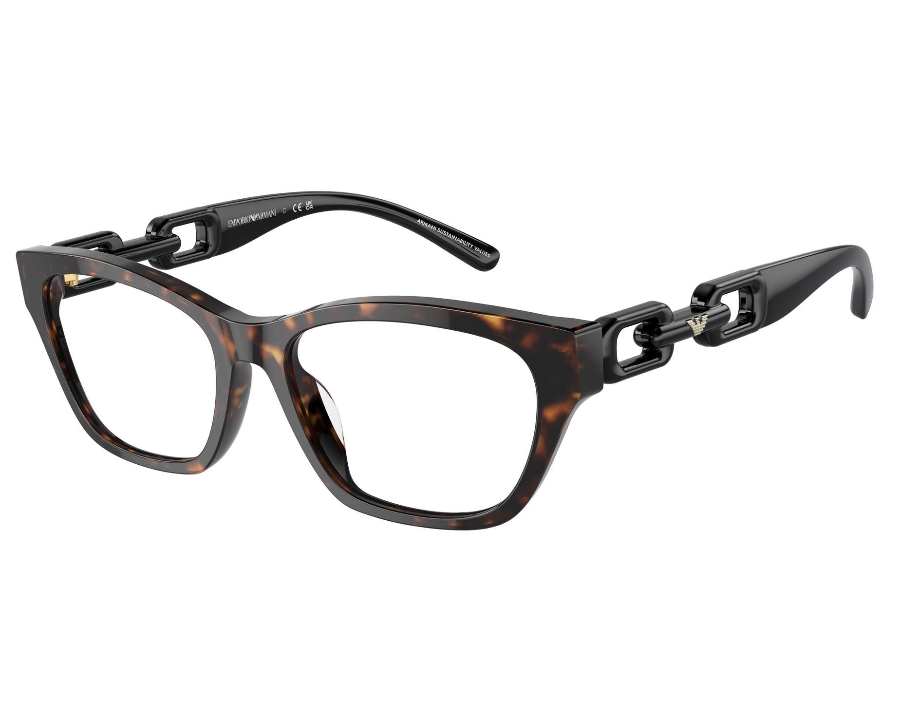 Emporio Armani EA3223U 5026 54-17 Havana  360-Grad-Ansicht 1