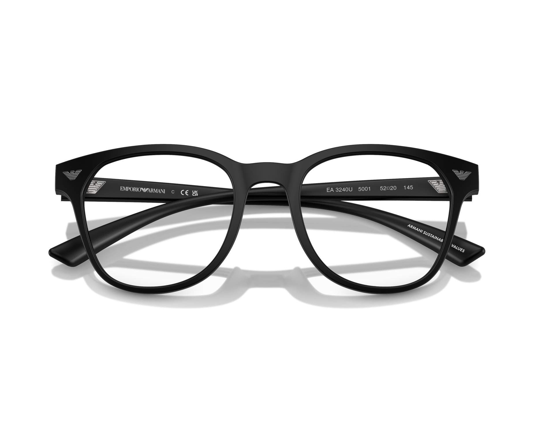 Emporio Armani EA3240U 5001 52-20 schwarz  360-Grad-Ansicht 5