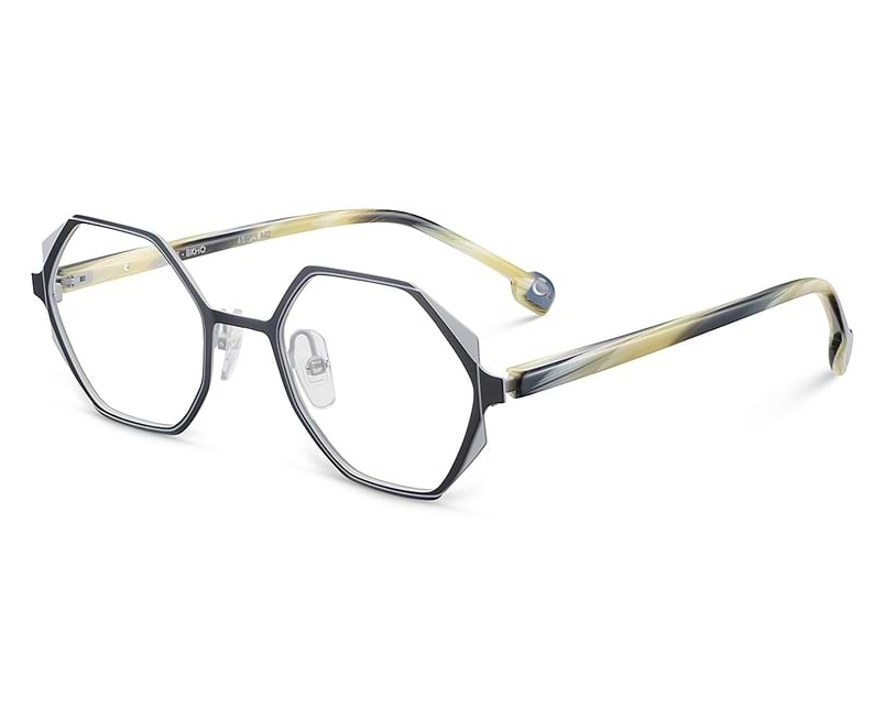 Etnia Barcelona EVE BKHO 49-21 schwarz horn 360-Grad-Ansicht 1