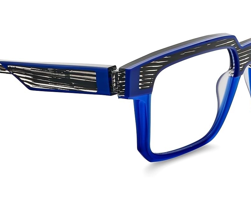 Etnia Barcelona MARC BKBL 54-19 Bleu Noir Profilansicht