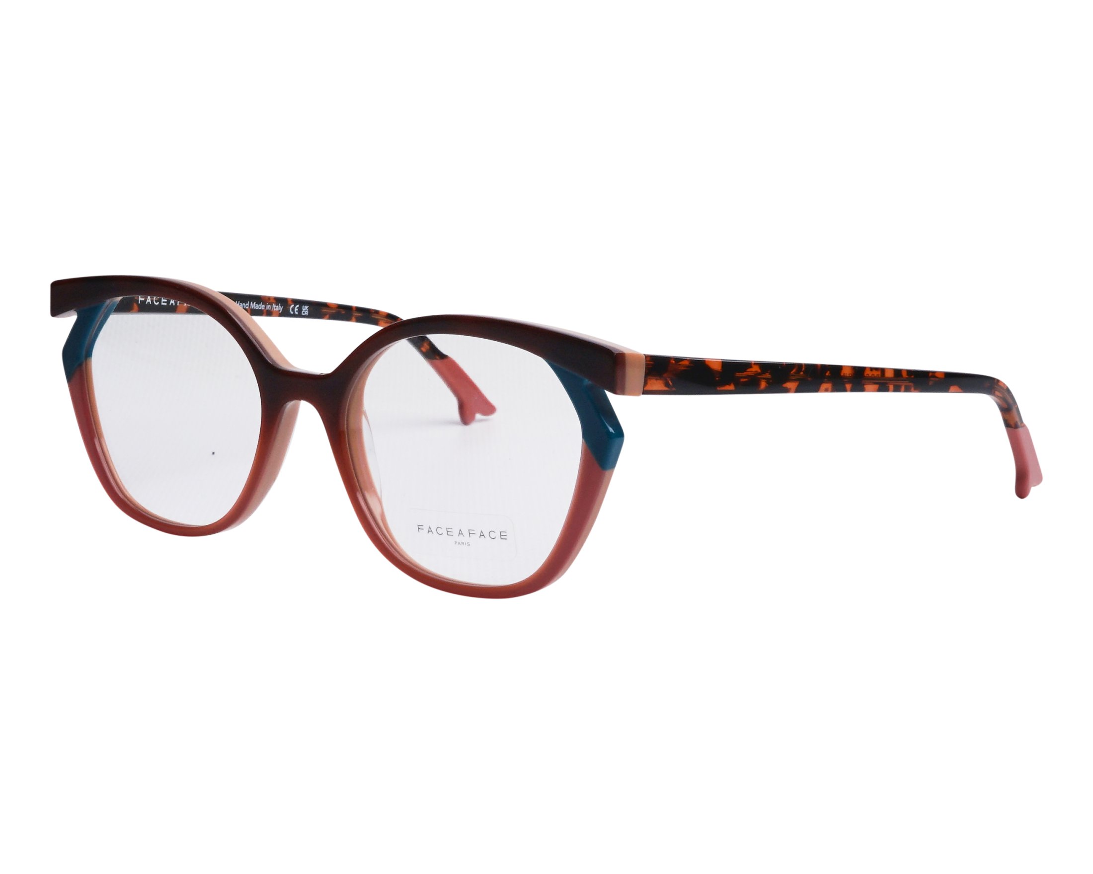 Face a Face BOCCA-KUMA-2 7302 52-18 ziegelfarben-rot pink Profilansicht