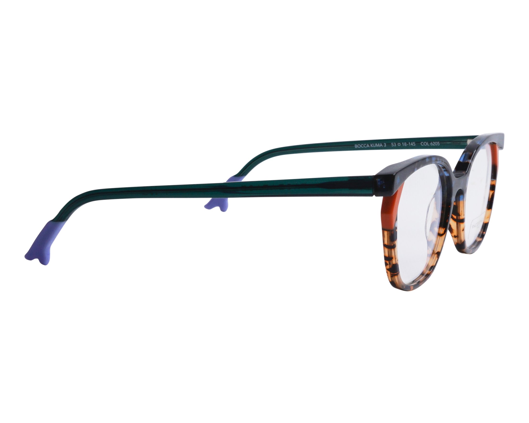 Face a Face BOCCA-KUMA-3 6205 53-18 Bleu Orange Seitenansicht