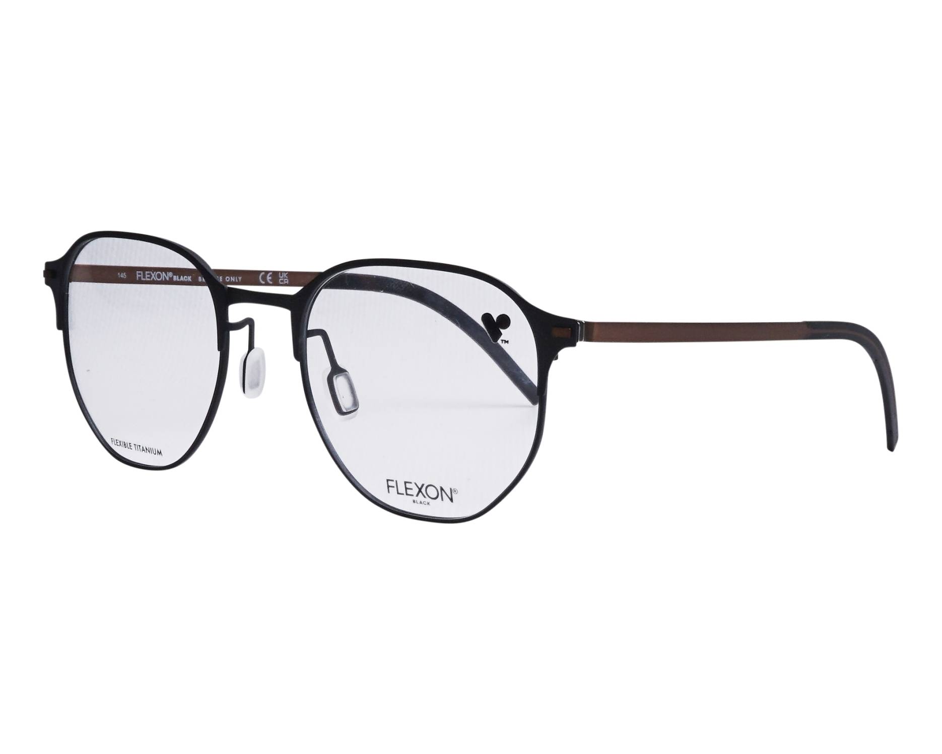 Flexon B-2032 002 52-20 schwarz bronze 360-Grad-Ansicht 1