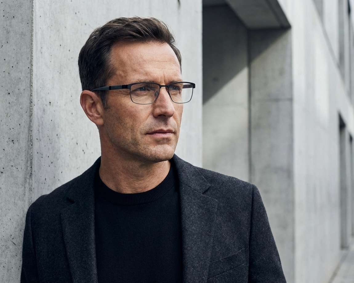 Flexon E1110 033 55-18 Noir Gunmetal 360-Grad-Ansicht 4