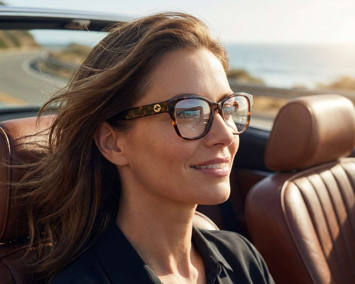 Gucci GG1340O 002 54-17 havana  andere Ansicht