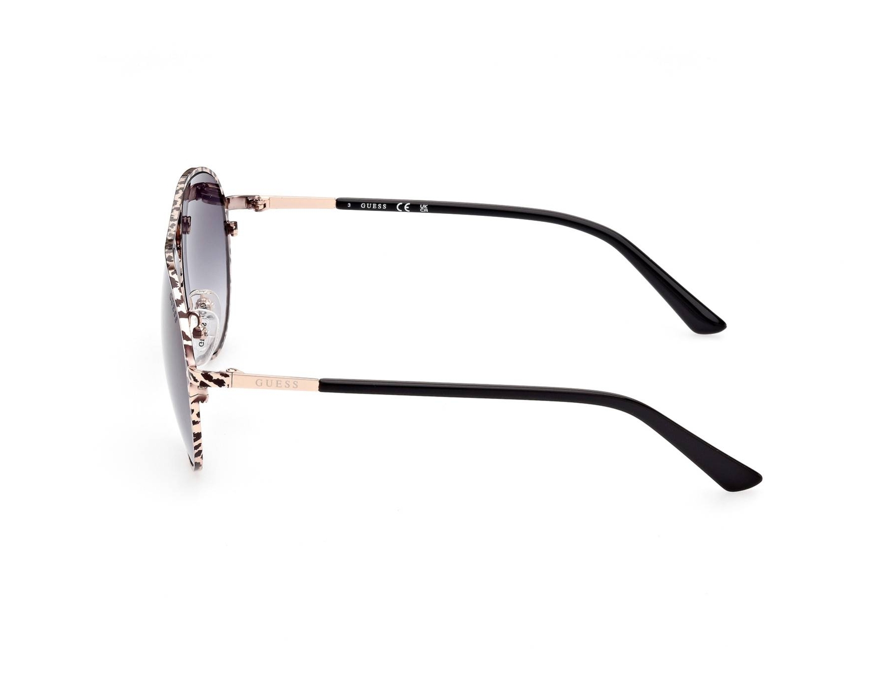 Guess GU-7847 28B 60-11 leopardenfarben schwarz Vorderansicht