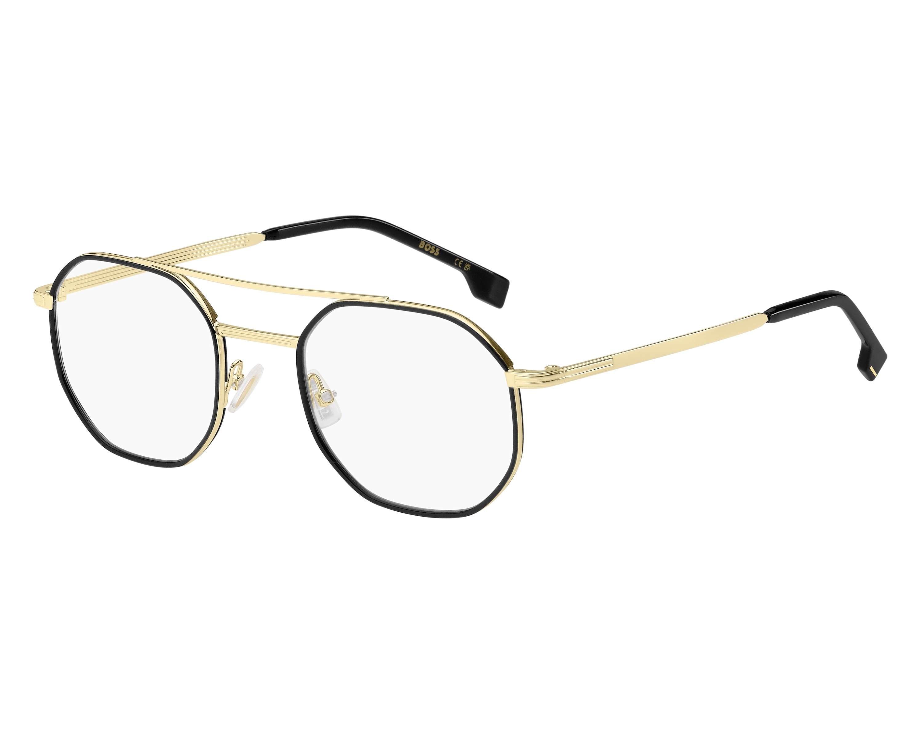 Hugo Boss BOSS-1632 RHL 50-22 gold schwarz 360-Grad-Ansicht 1
