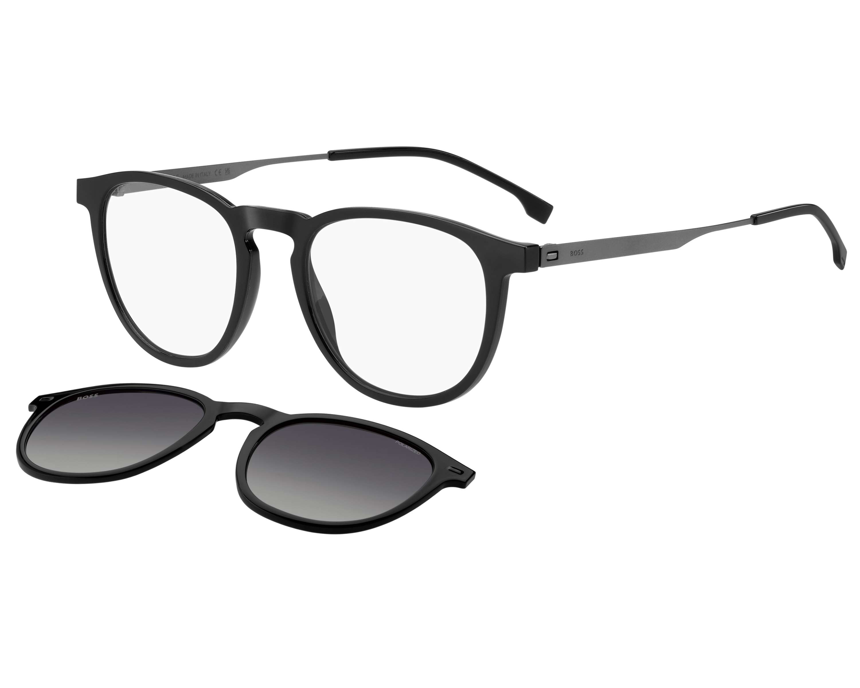 Hugo Boss BOSS-1640-CS 284/LB 51-20 Black Ruthenium 360-Grad-Ansicht 1